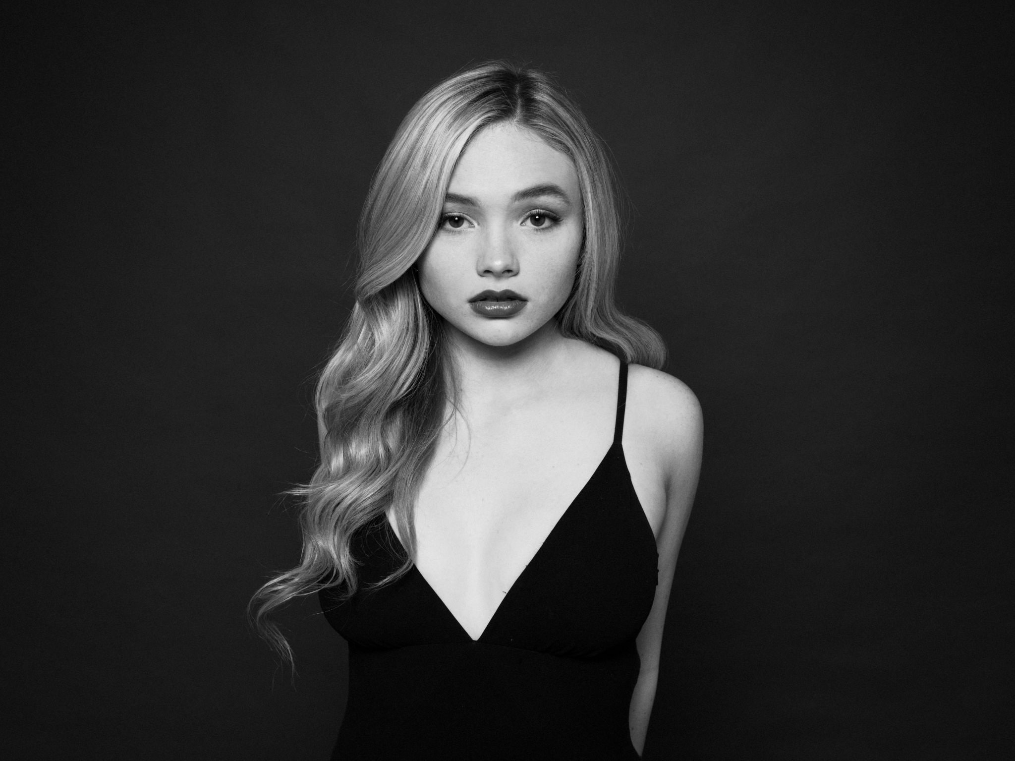 alyn, monochrome, natalie, 1080P, lind, HD Wallpaper