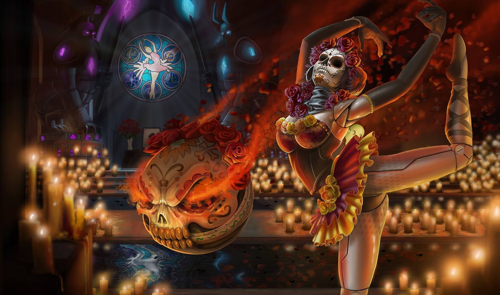 720P, artwork, Orianna, League of Legends, women, HD Wallpaper