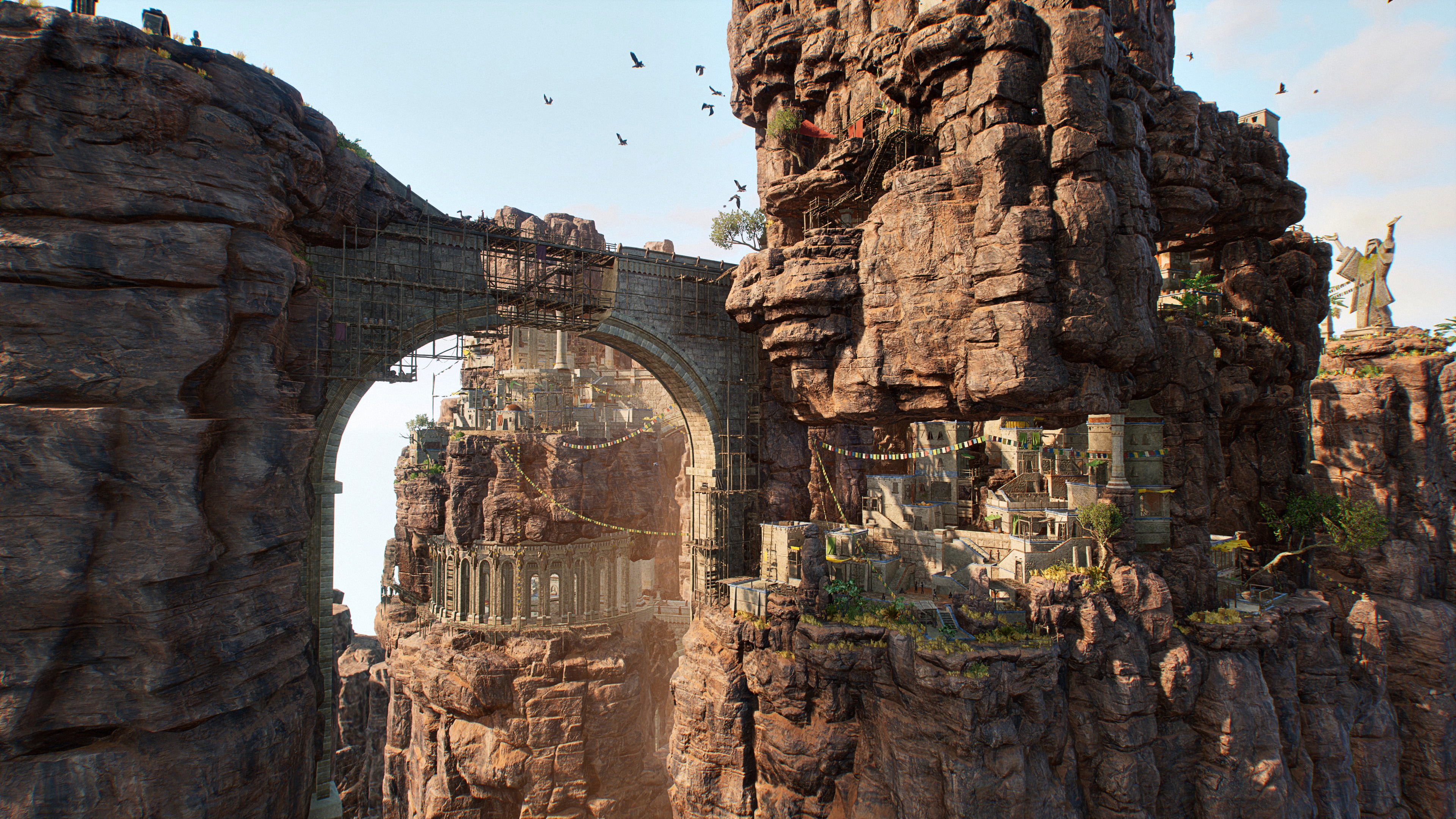 4K, city, Appeal Studios, THQ Nordic, Outcast 2, 4K, mountains, HD Wallpaper