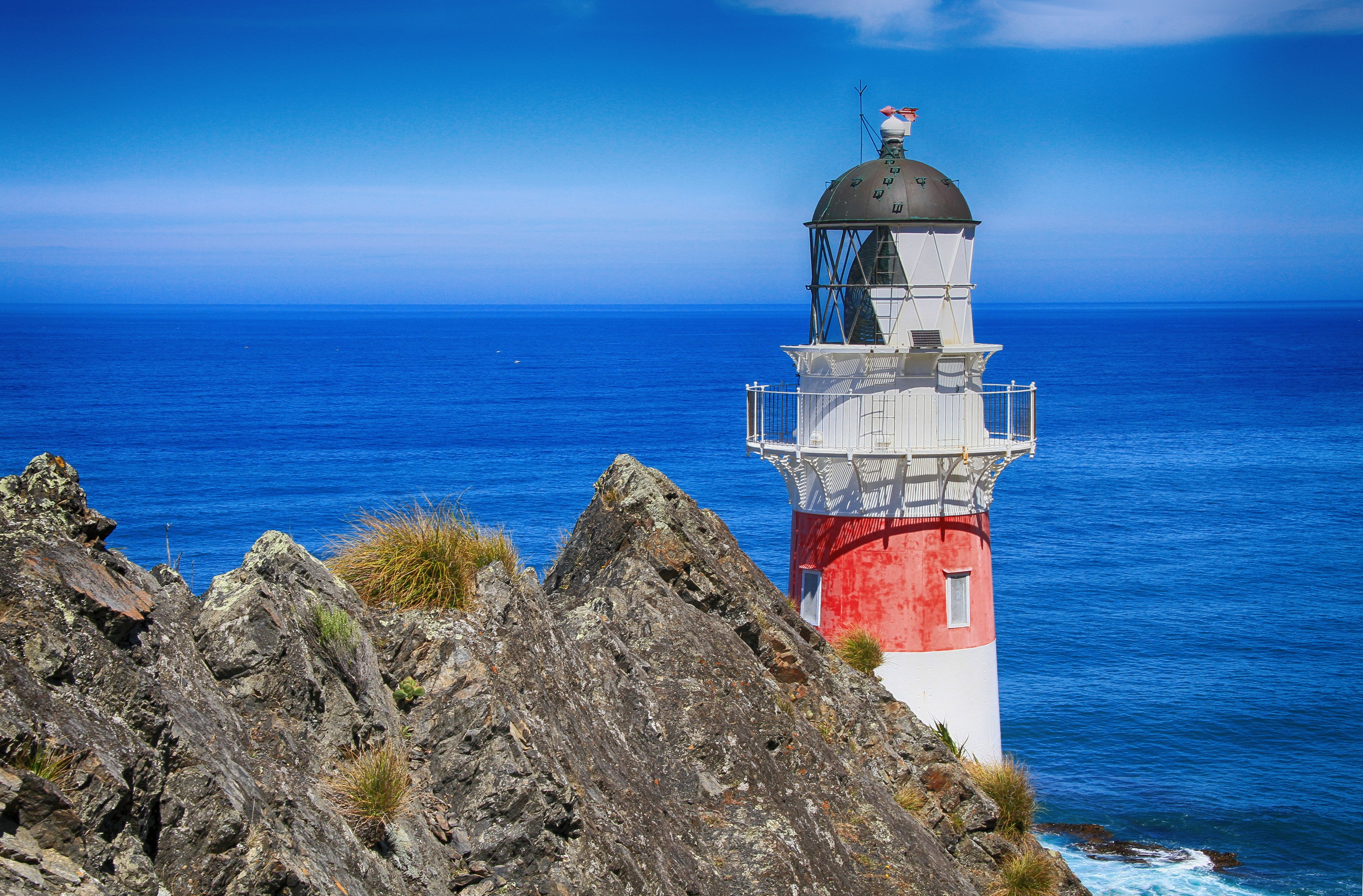 navigation, security, landmark, safety, new zealand, cape palliser lighthouse, building, architecture, nautical, no people, shore, beacon, white, protection, HD Wallpaper