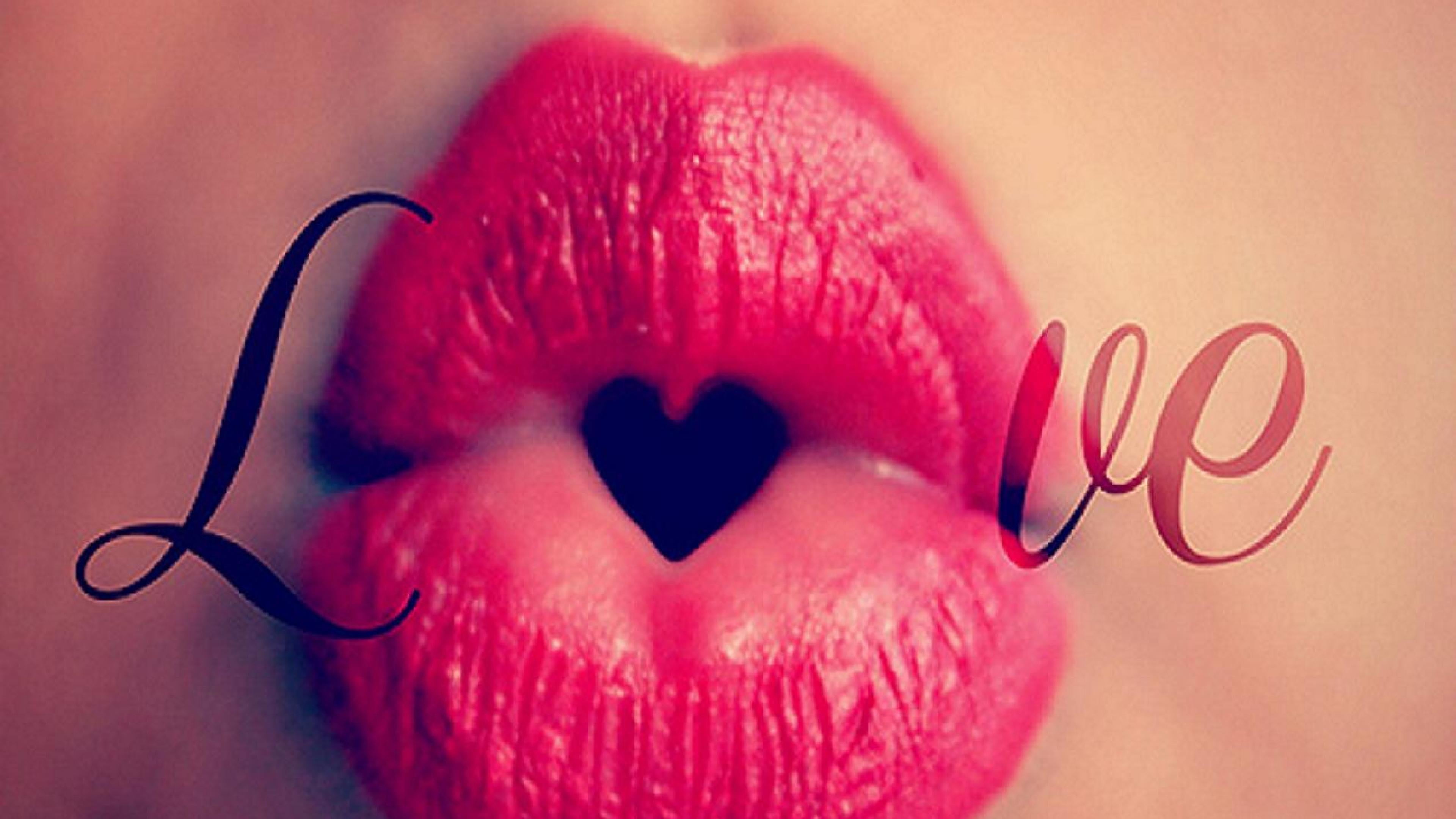 heart, rouge, art and craft, human lips, mouth, pink color, connection, romance, love, 4K, valentines day - holiday, human body part, emotion, creativity, HD Wallpaper