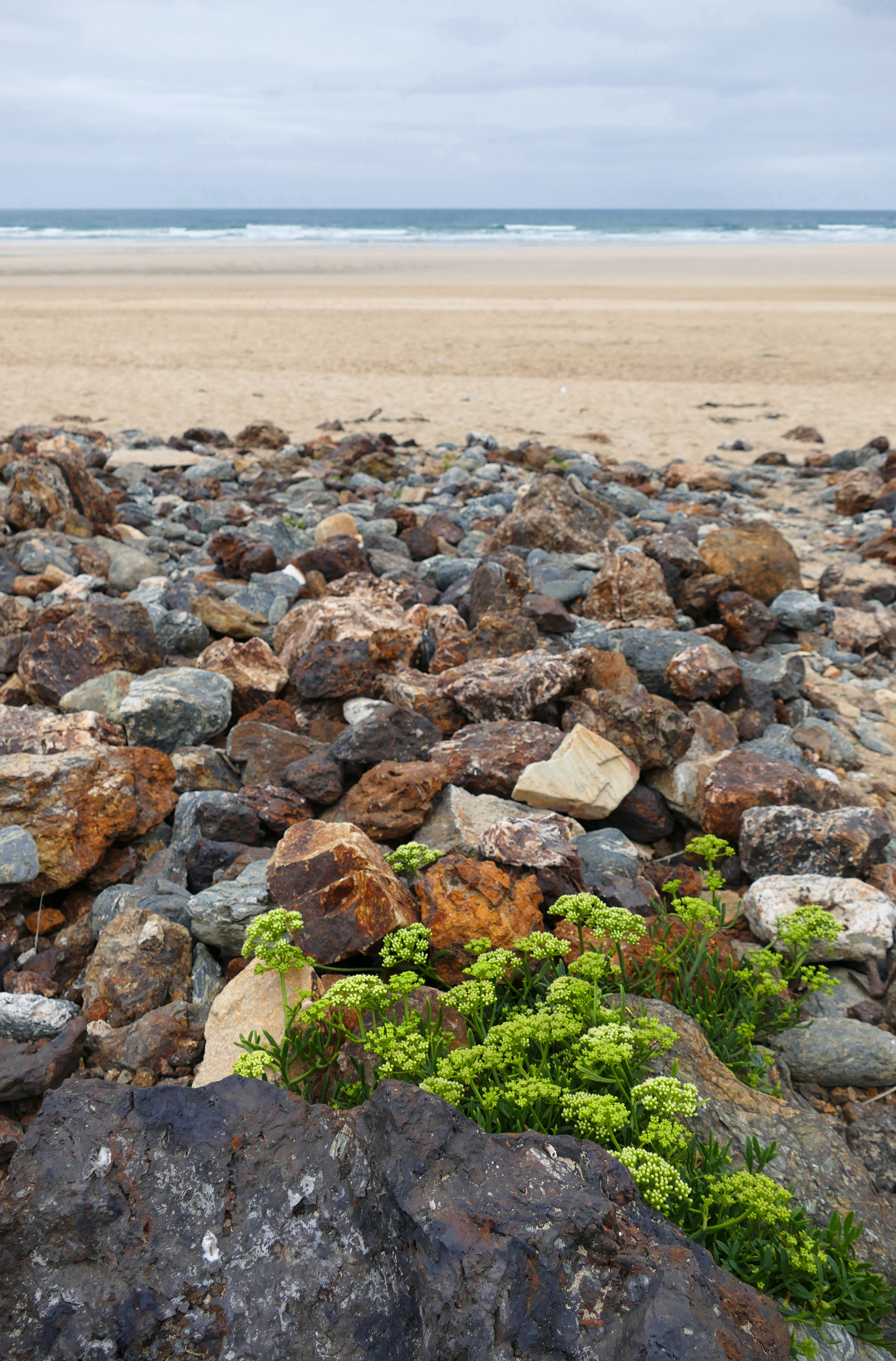 coastline, outdoor, nature, ocean, sand, tranquil scene, rock - object, sea, horizon, sky, newquay, bay, summer vacation, fun, natural, penhale, land, british, Phone HD Wallpaper