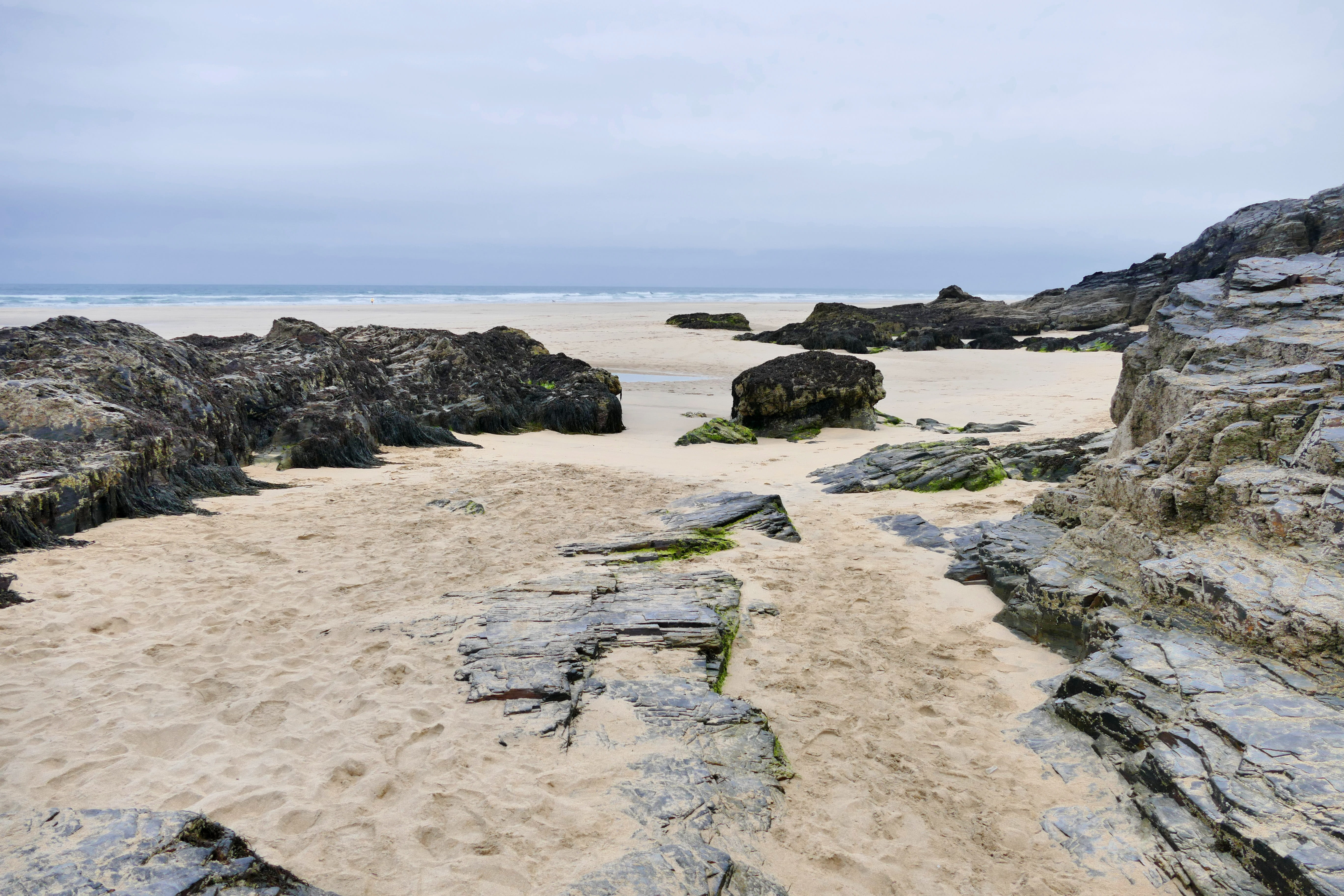 cornwall, bay, north, sand, nature, travel, scenics - nature, leisure, town, sky, seaside, kingdom, colourful, tranquil scene, Penhale Sands, west, british, HD Wallpaper