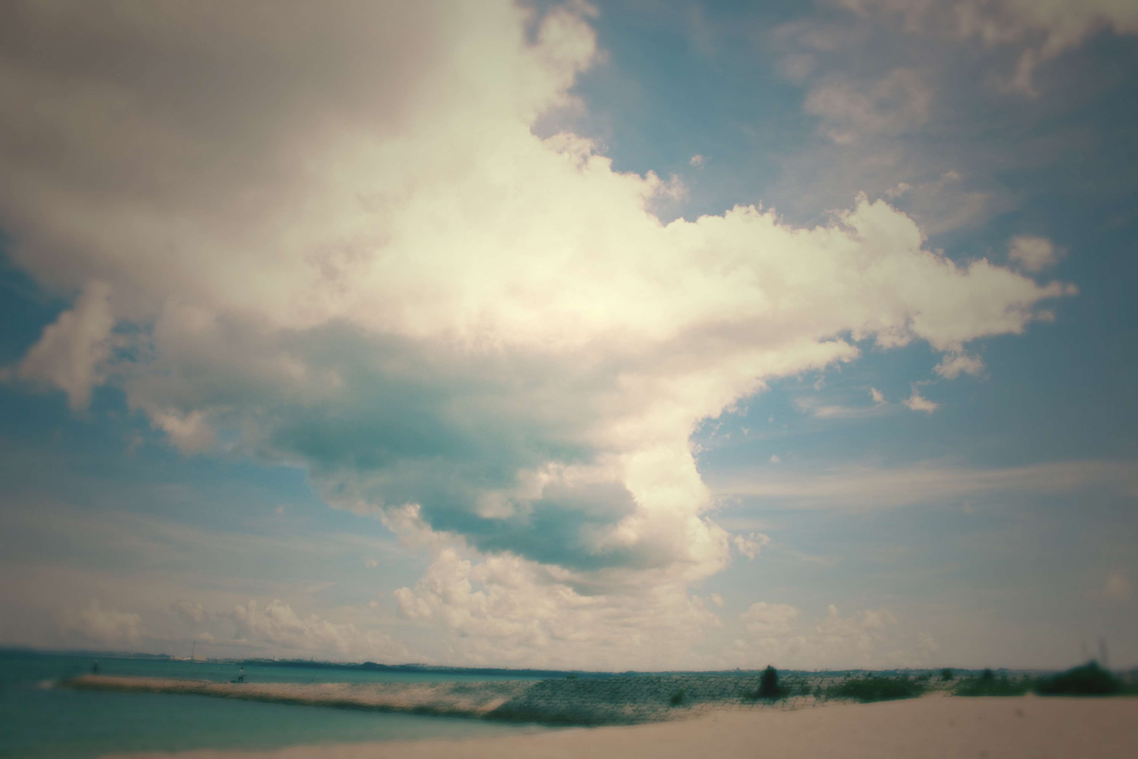 outdoors, beauty in nature, environment, tranquil scene, 4K, nature, sea, cloud - sky, landscape, day, no people, clowd, water, scenics - nature, land, HD Wallpaper