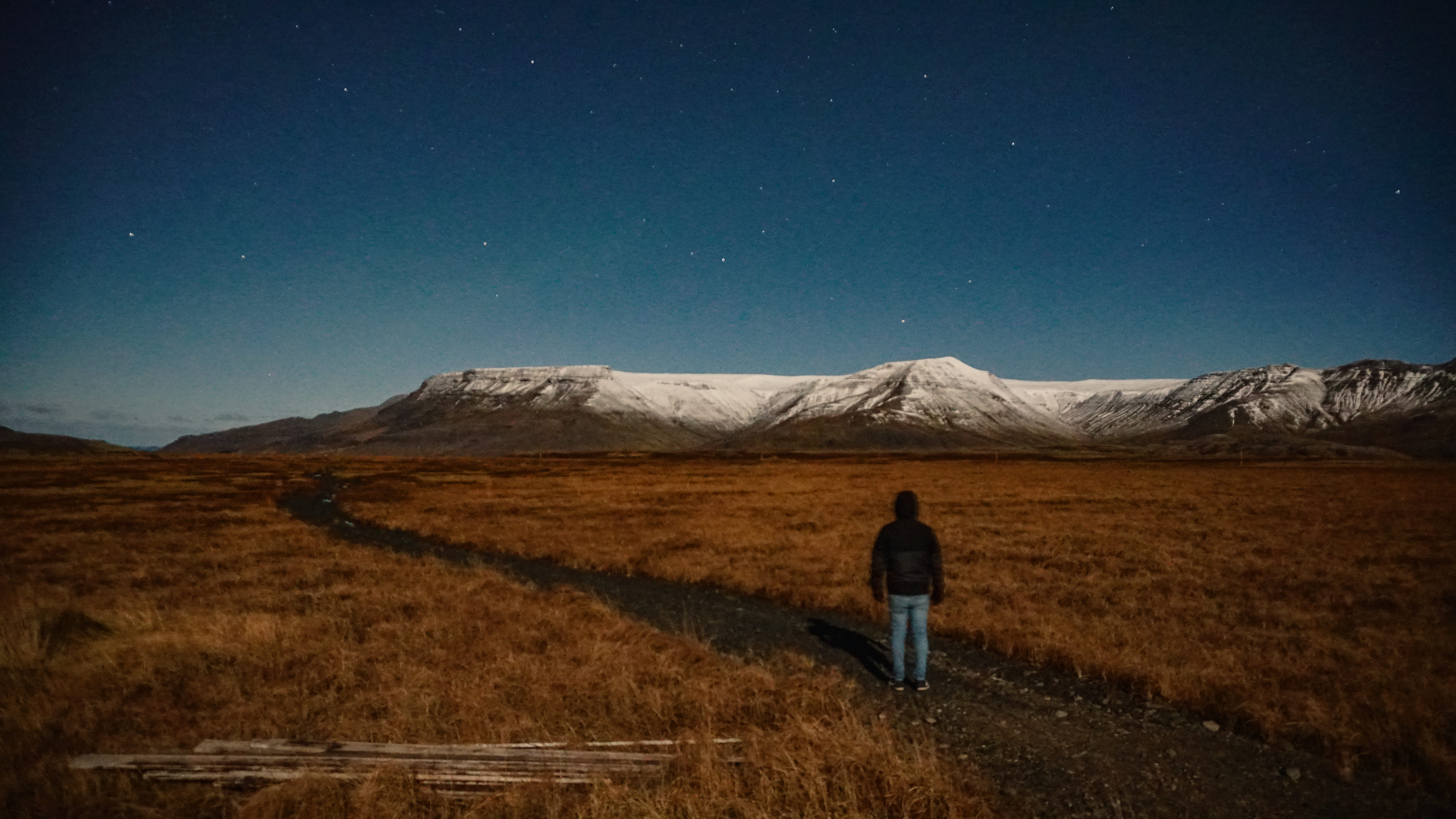 environment, roadtrip, mountain, montaña, field, adventure, adventura, standing, astronomy, outdoors, snow, rock, snowcapped mountain, landscape, man, landscapetravel solo, HD Wallpaper