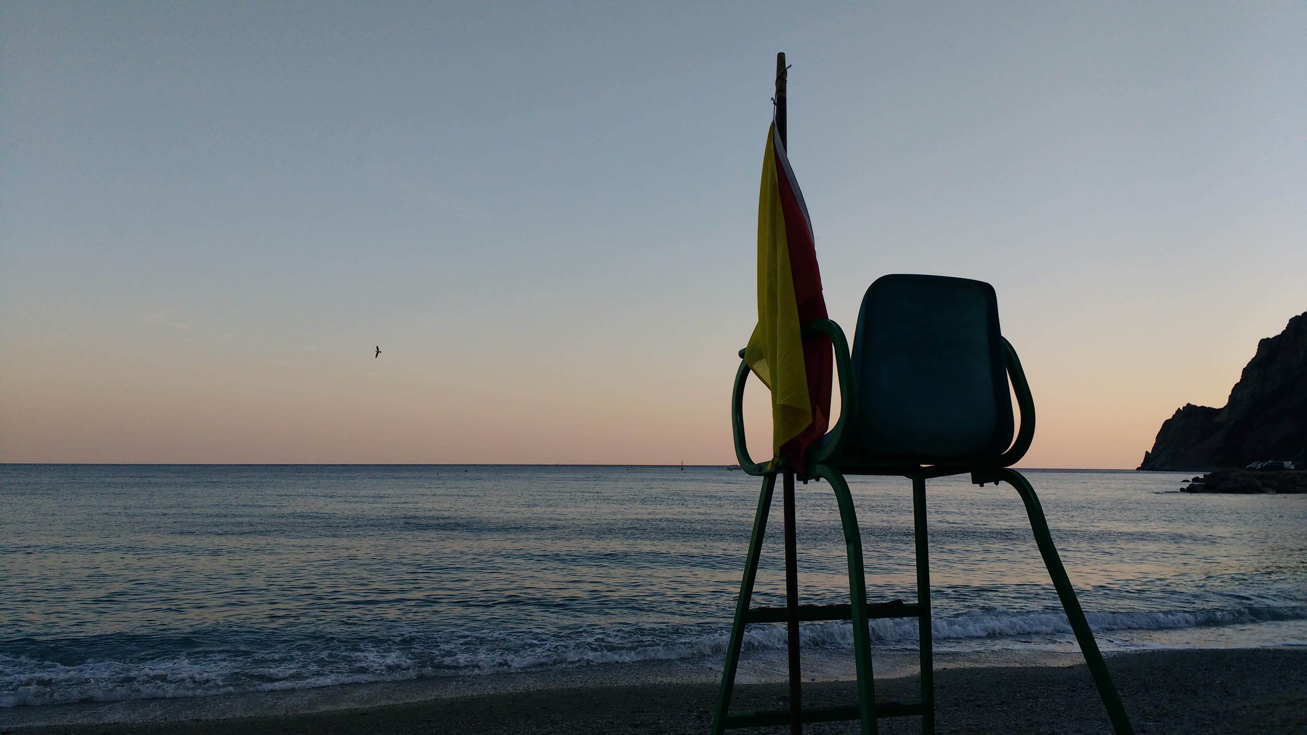 silhouette, aqua, sunset, tranquil scene, travel, italy, viaje, italia, outdoors, photo, 4K, mar, no people, cinqueterre, scenics - nature, atardecer, HD Wallpaper