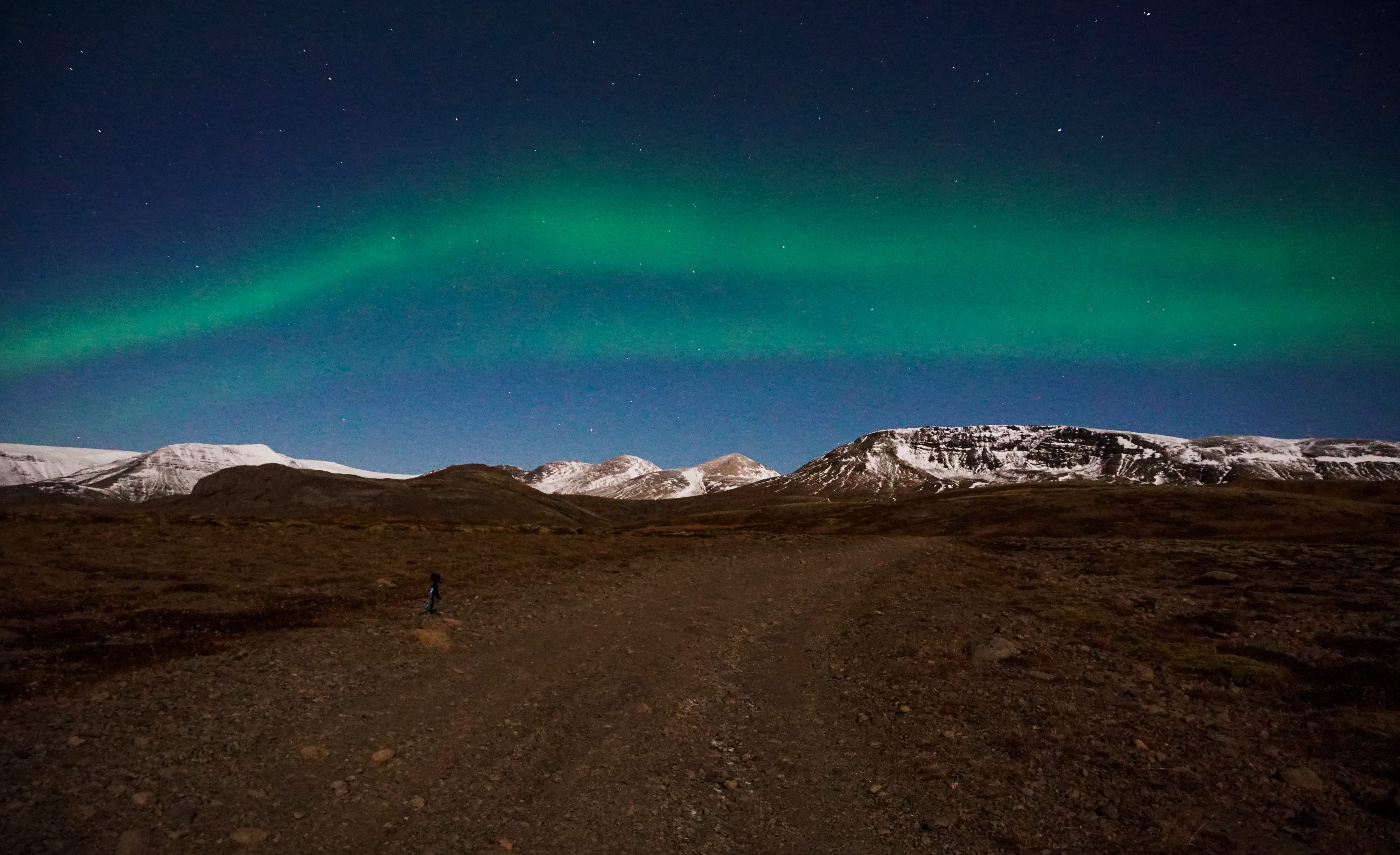 style, northern lights, landscape, handsome, travel, beauty in nature, mountain, sky, traveler, star - space, space, illuminated, aurora polaris, road, HD Wallpaper