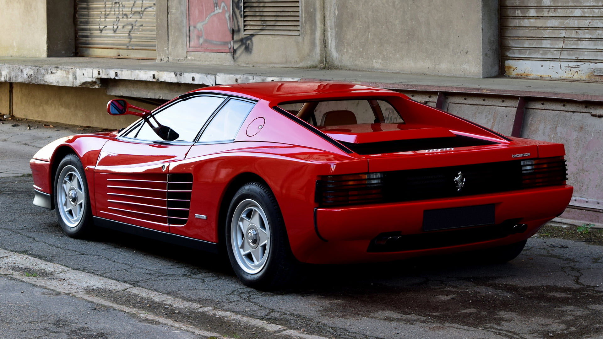 Ferrari, Coupé, Car, Sport Car, Ferrari Testarossa, Old Car, Red Car, 1080P, HD Wallpaper