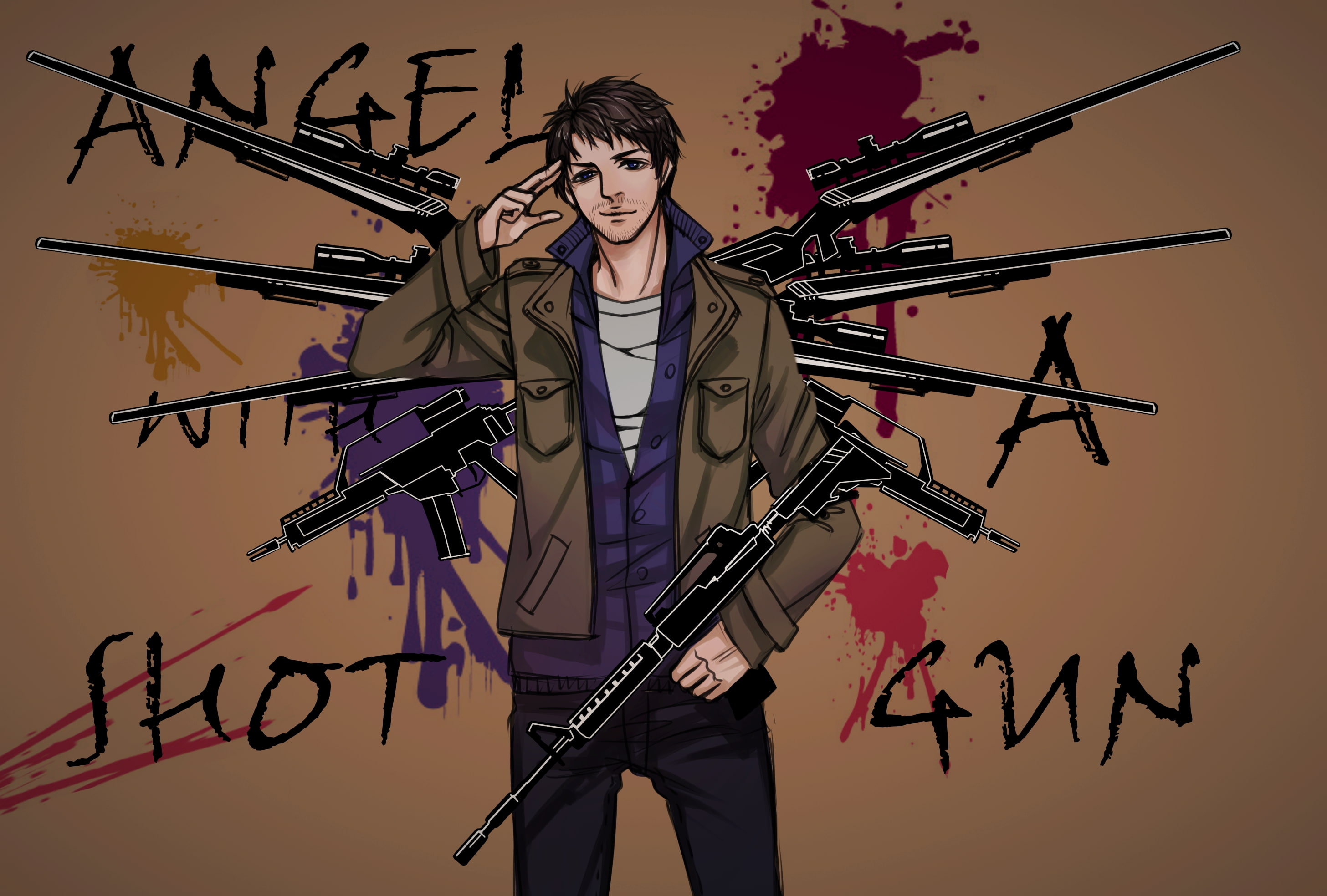 2K, supernatural, castiel, HD Wallpaper
