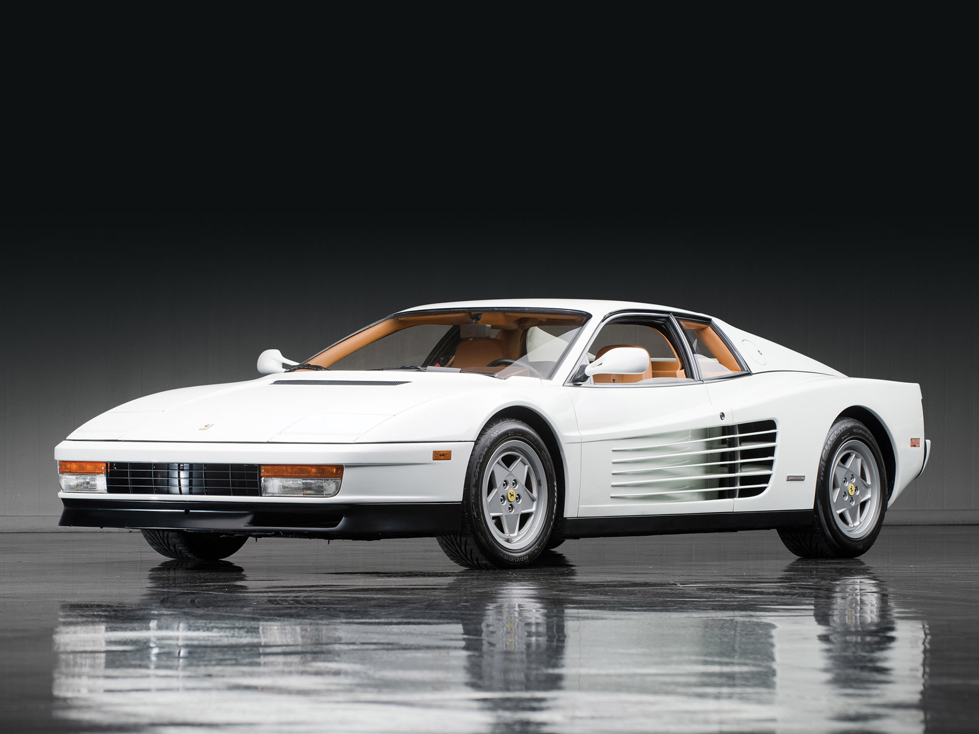 Vehicle, Ferrari, White Car, Ferrari Testarossa, Car, 1080P, Sport Car, HD Wallpaper