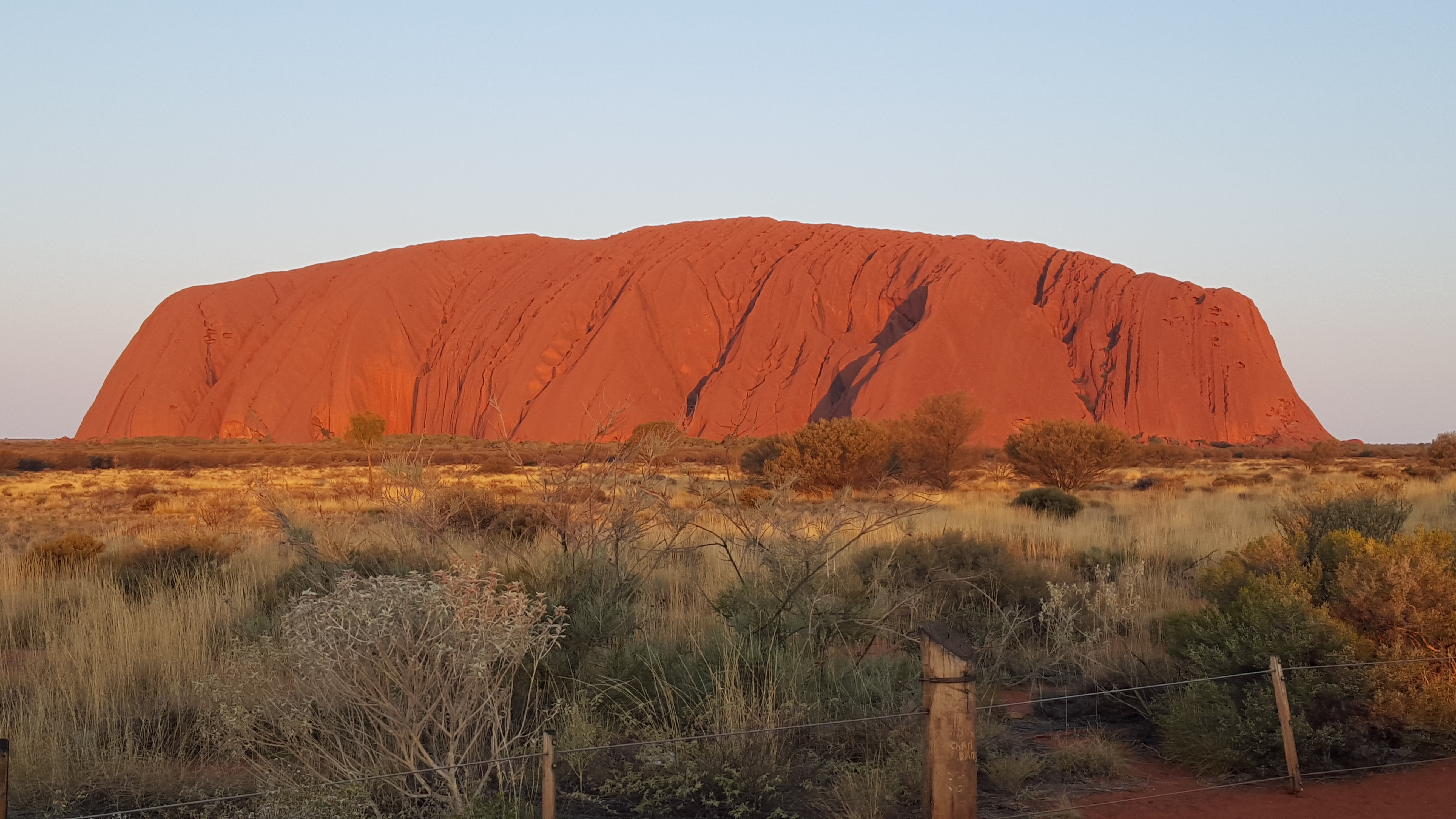 solid, scenic, rock, clear, outback, park, grass, bush, green, environment, land, non-urban scene, nature, travel, centre, scenics - nature, australian outback, HD Wallpaper