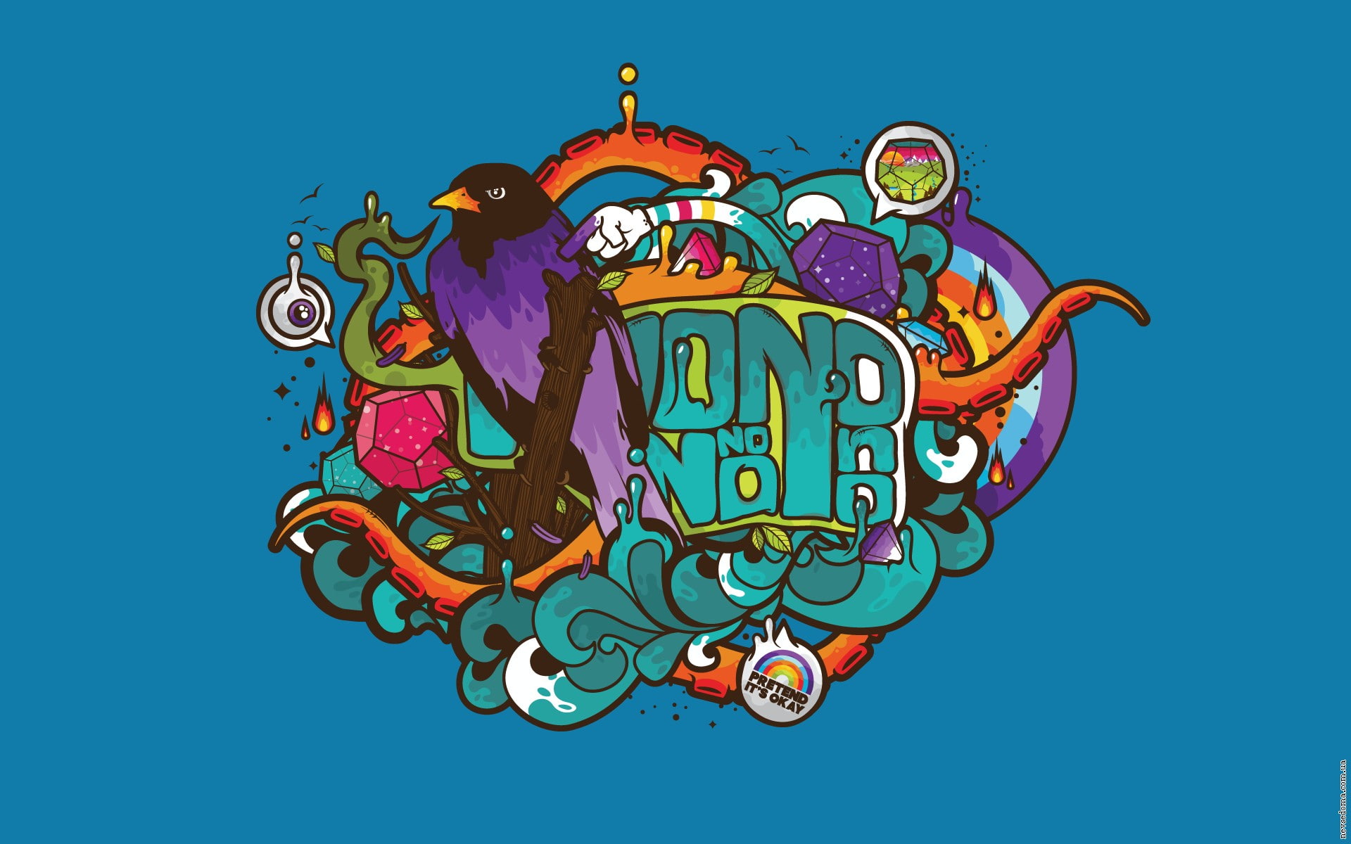 design, colored background, craft, communication, blue, business, nature, illustrations, gambling, ornate, low angle view, multi colored, art and craft, HD Wallpaper
