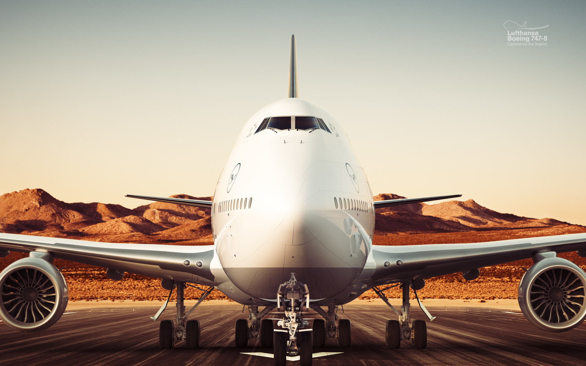 Hanseatic airlines, Boeing 747-8, Lufthansa, 1080P, HD Wallpaper