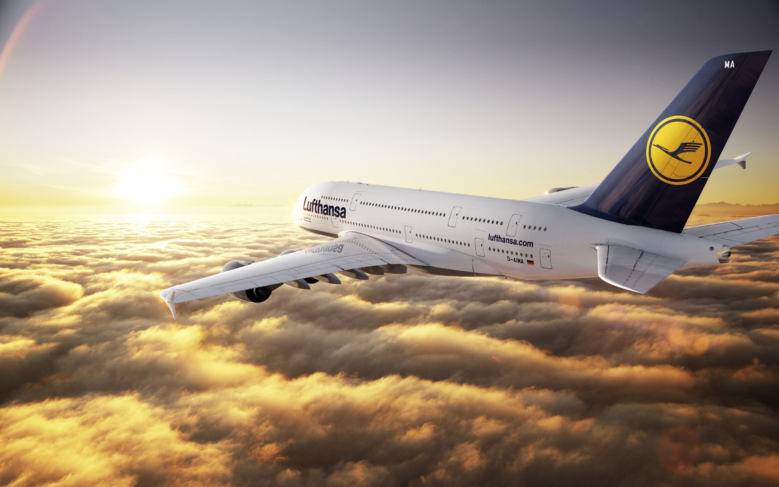 2K, Flight, Clouds, Airbus, HD Wallpaper