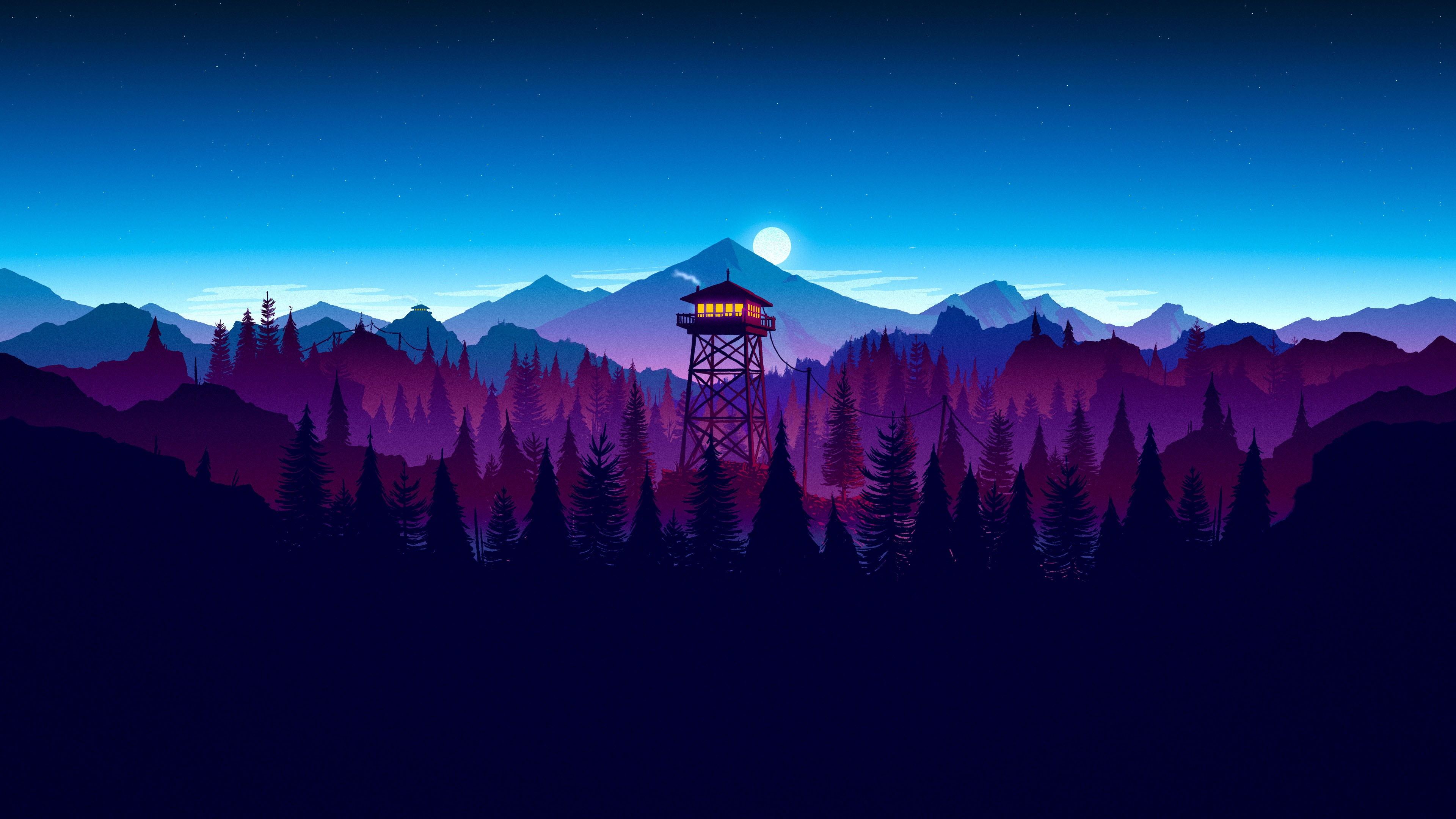 Artwork, 4K, Firewatch, 4K, HD Wallpaper