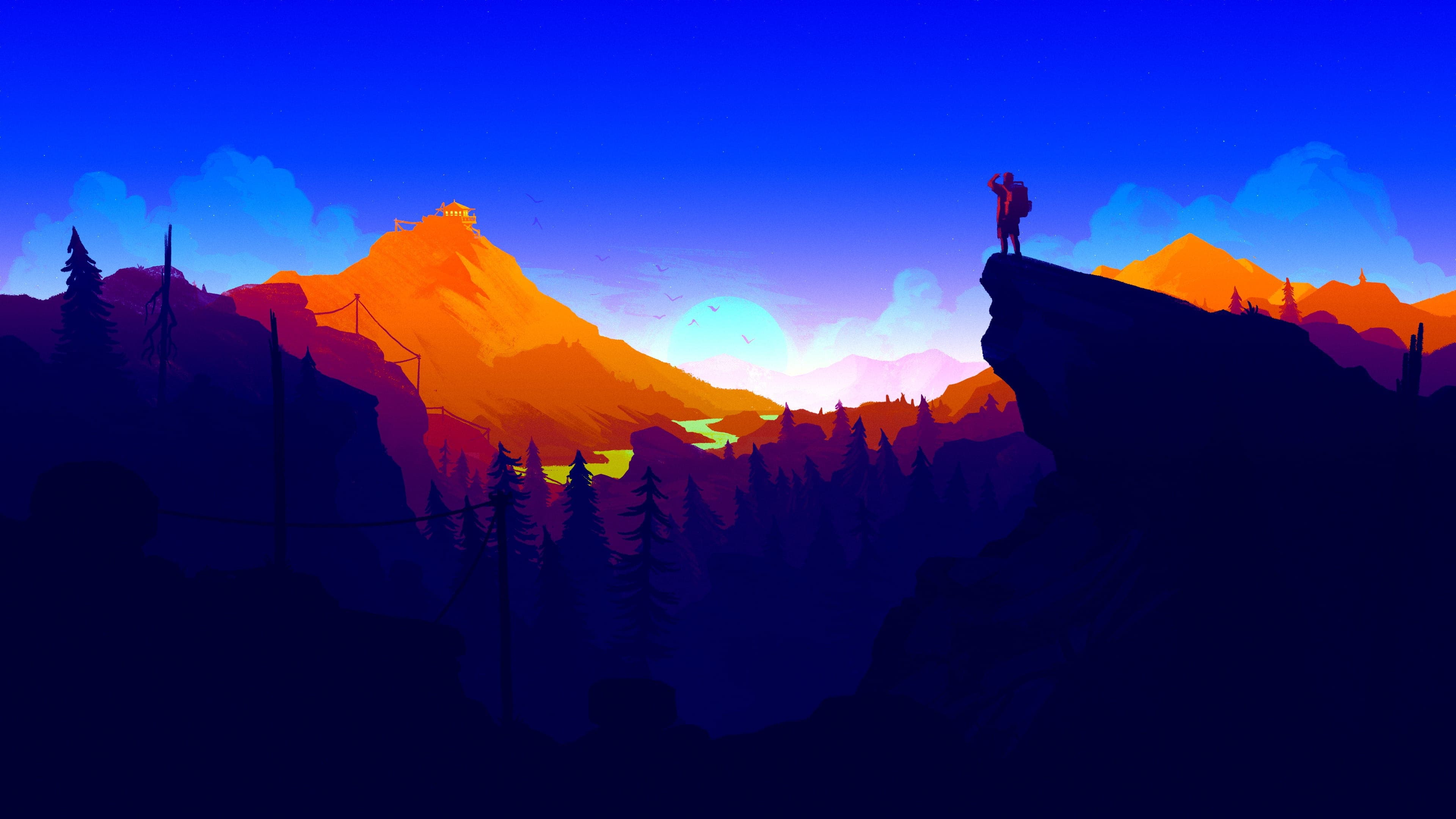 4K, Video Game, Firewatch, HD Wallpaper