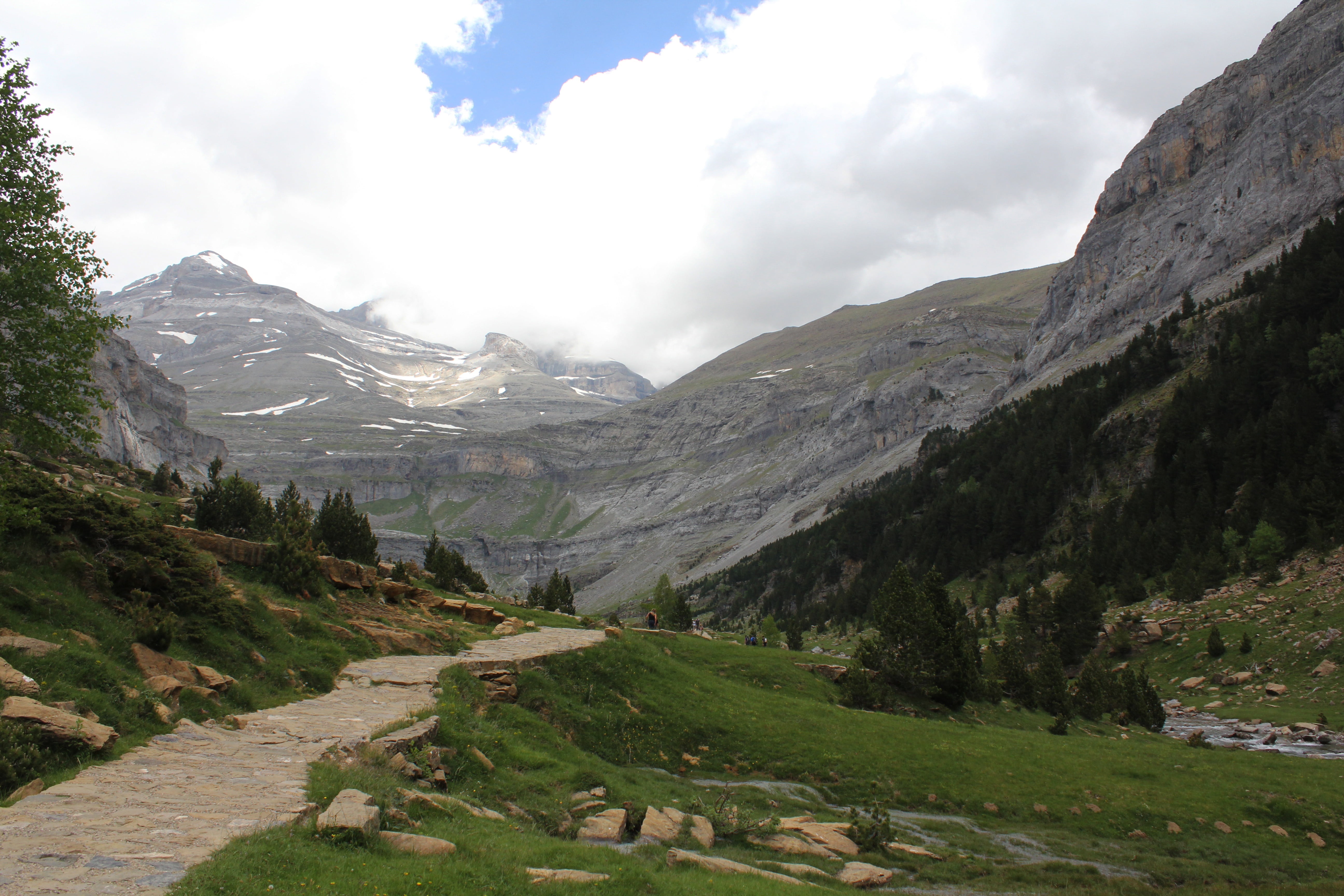ordesa valley, tranquility, monte perdido, environment, huesca, high mountain, no people, valley, mountain peak, tree, outdoors, high mountains, pyrenees, HD Wallpaper