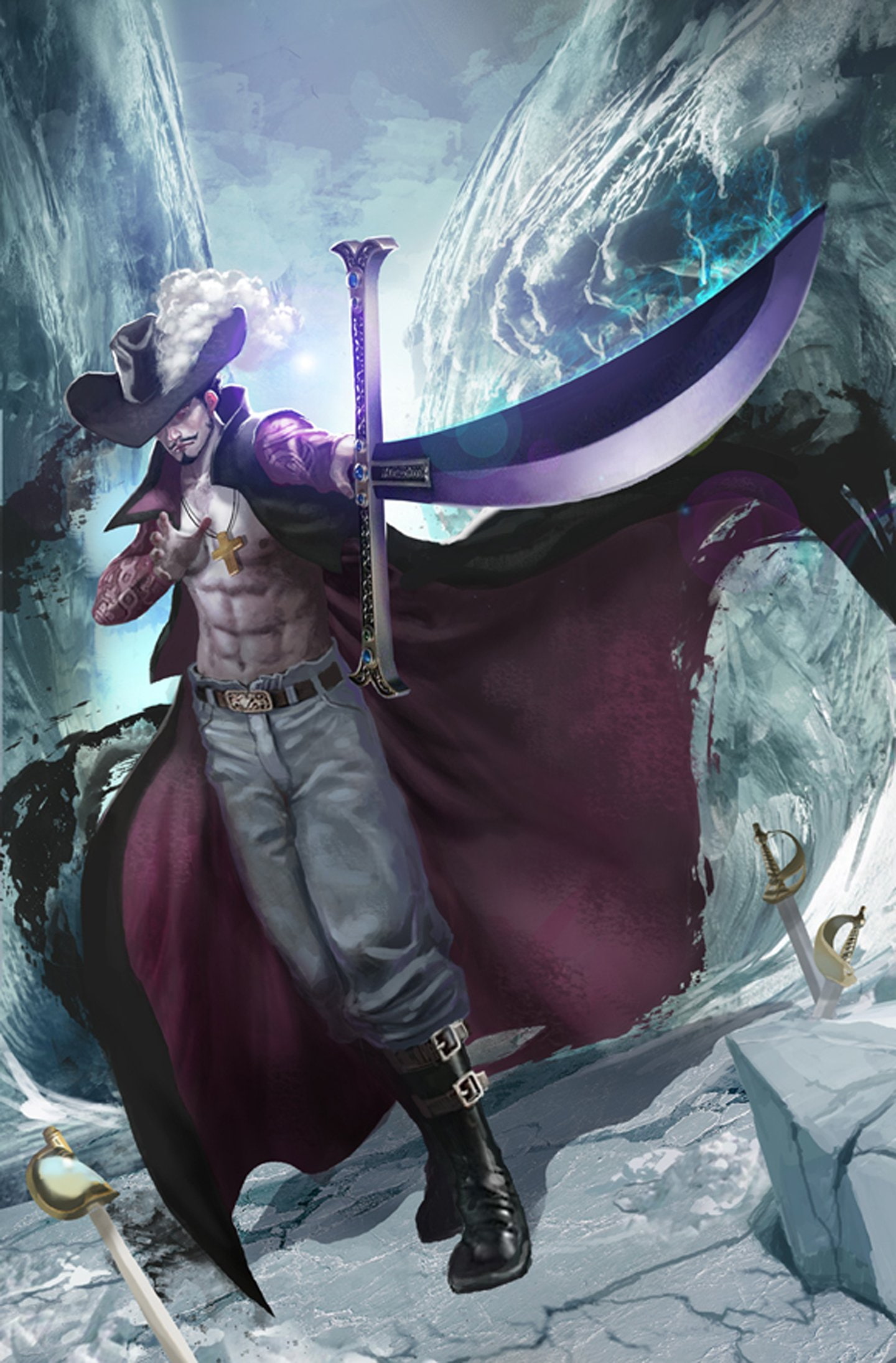 anime, series, male, character, sword, 1080P, onepiece, Phone HD Wallpaper