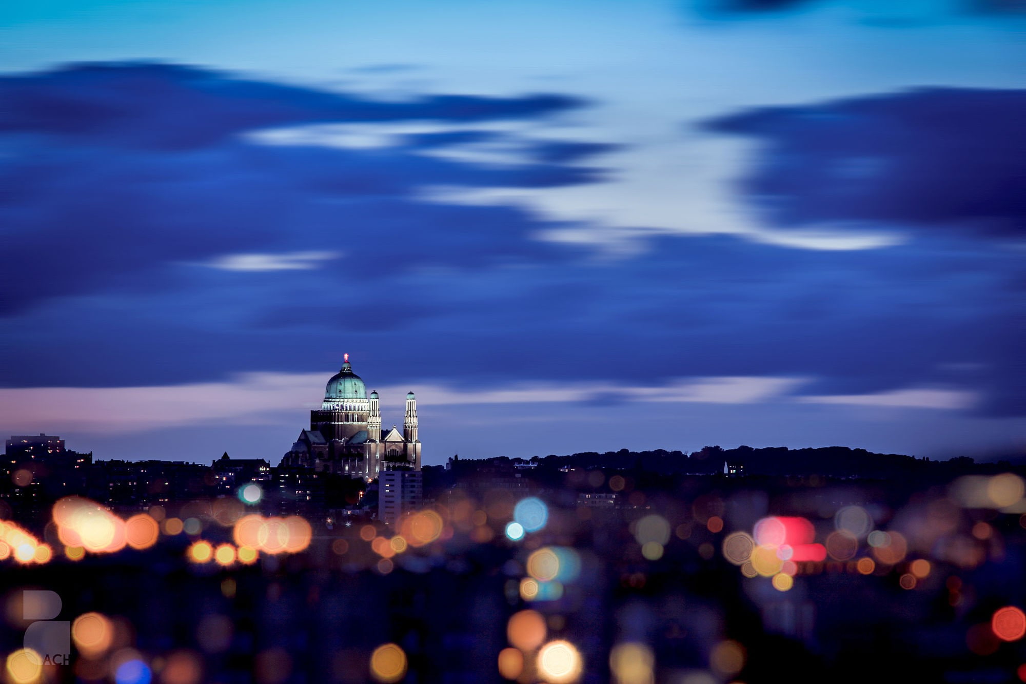 Europe, illuminated, building, cityscape, dusk, 1080P, nature, built structure, building exterior, outdoors, tower, tourism, cathedral, night, sky, travel destinations, HD Wallpaper