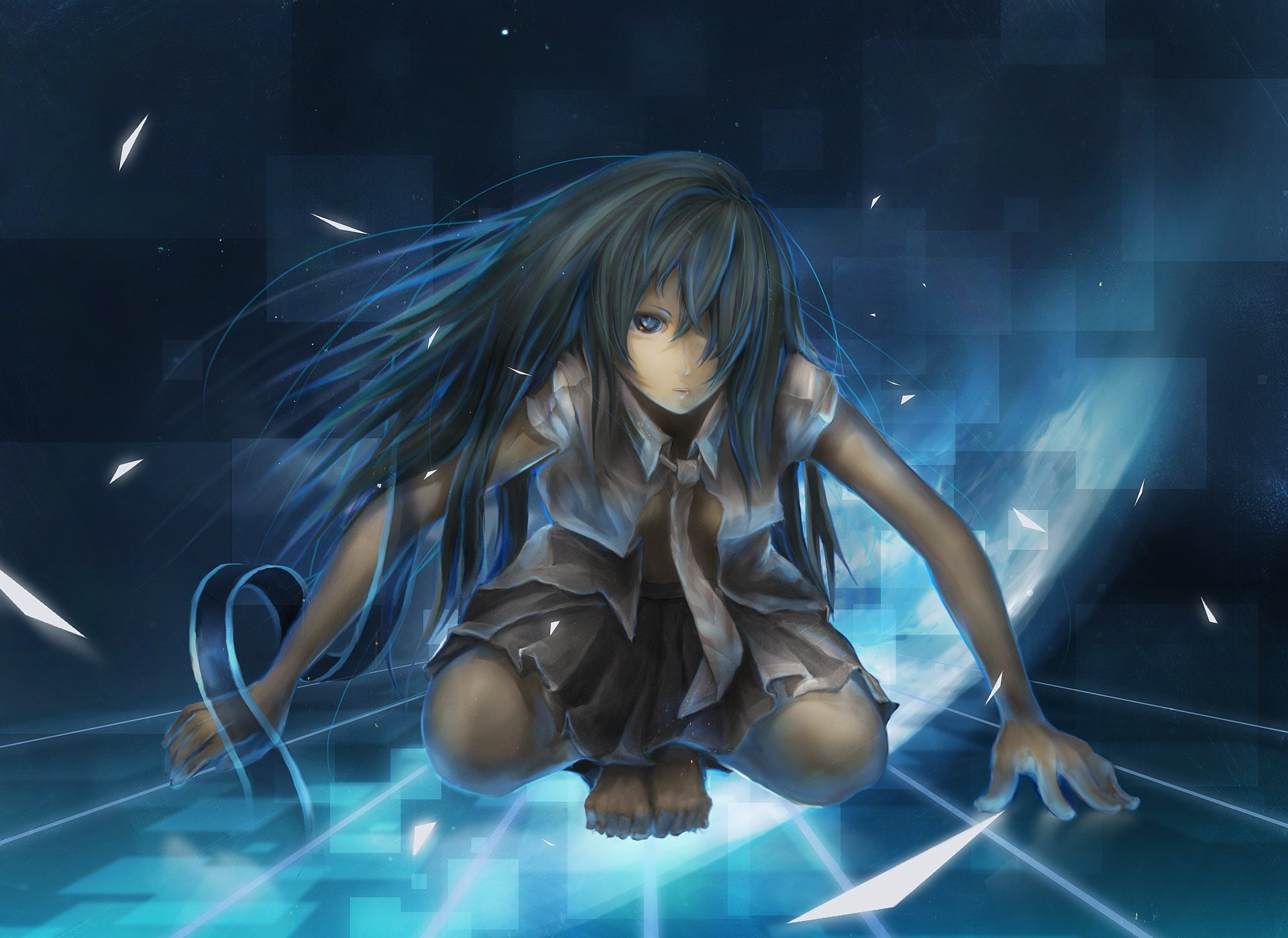 Vocaloid, Anime, Zatsune Miku, 1080P, HD Wallpaper