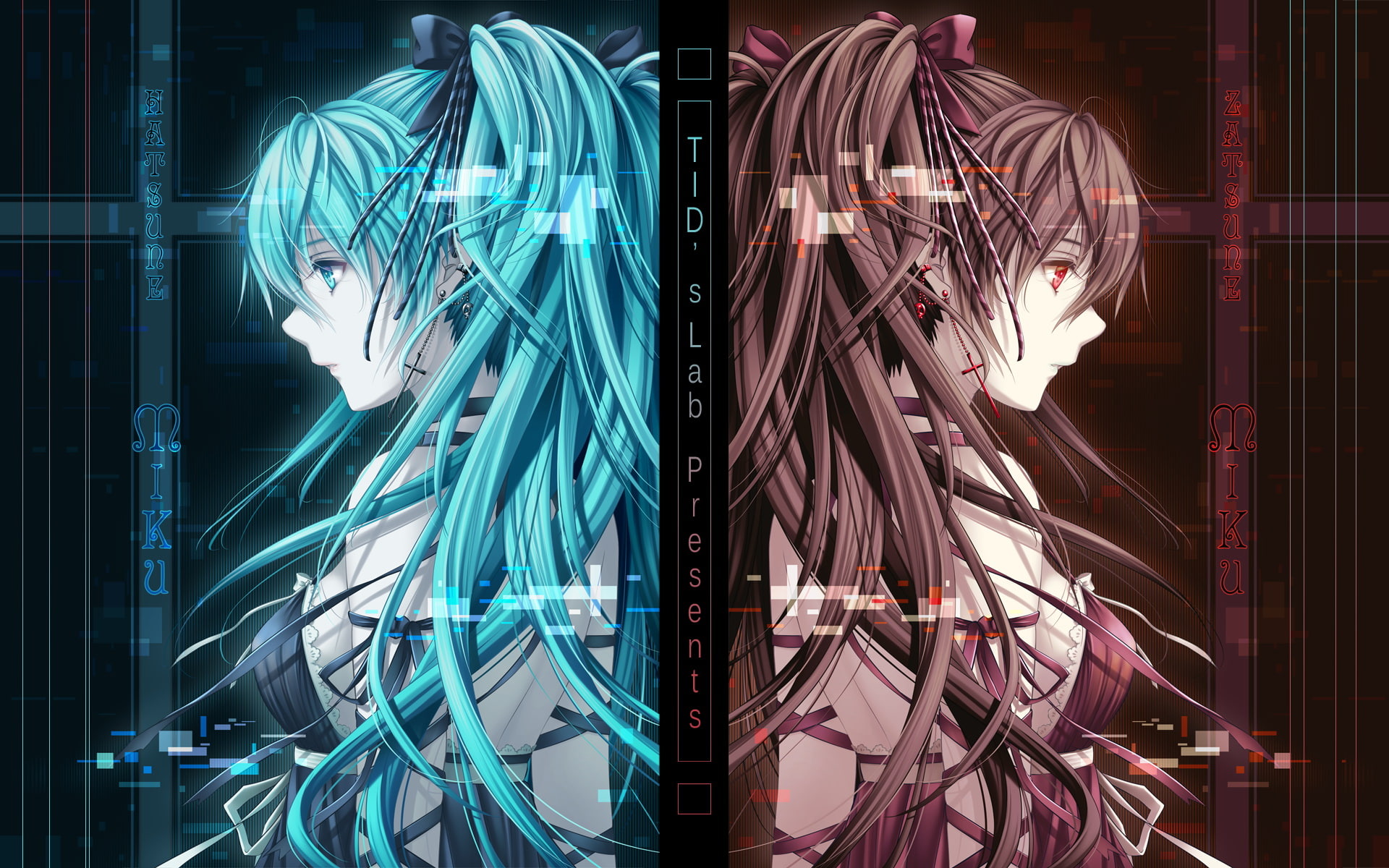 1080P, Anime, Vocaloid, Hatsune Miku, Zatsune Miku, Miku Zatsune, HD Wallpaper