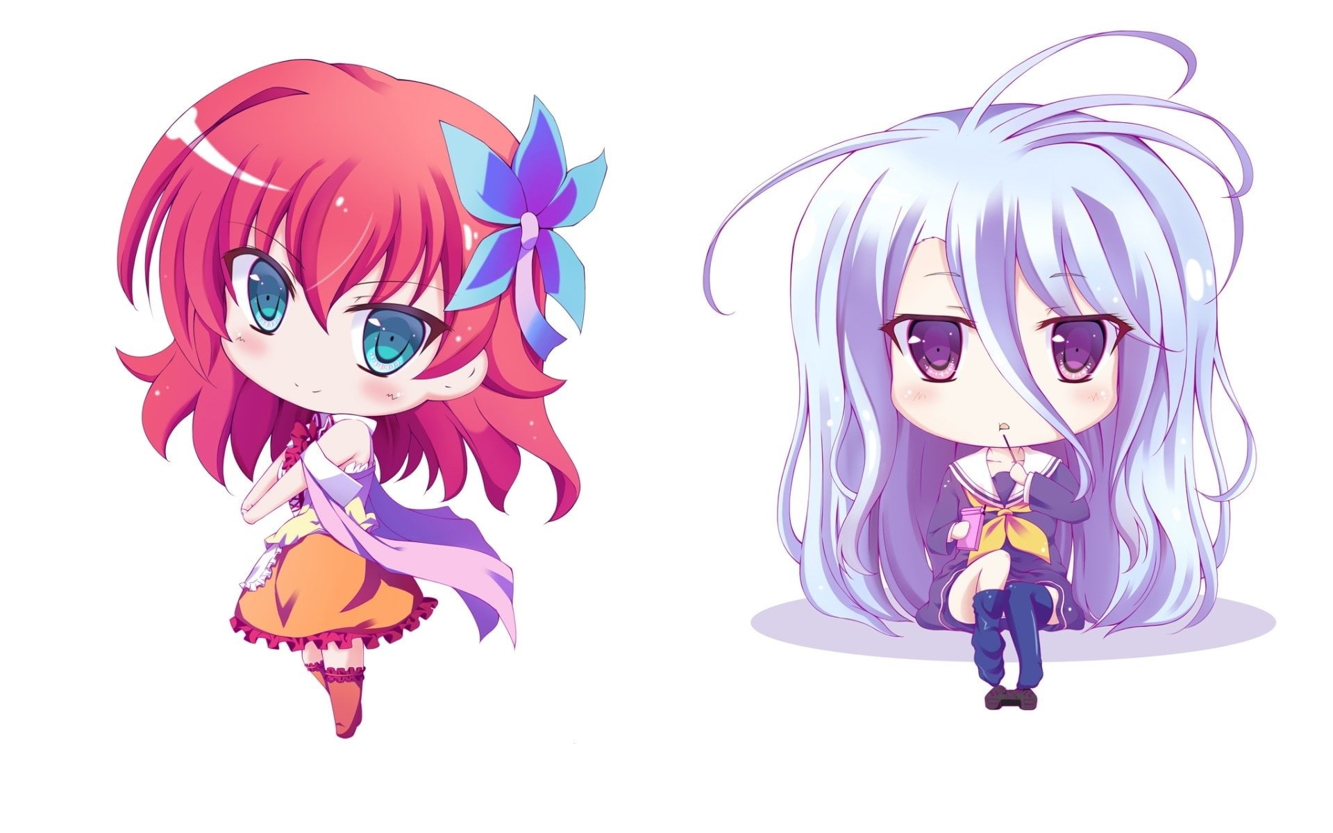 1080P, Anime, Stephanie Dola, Shiro (No Game No Life), No Game No Life, HD Wallpaper
