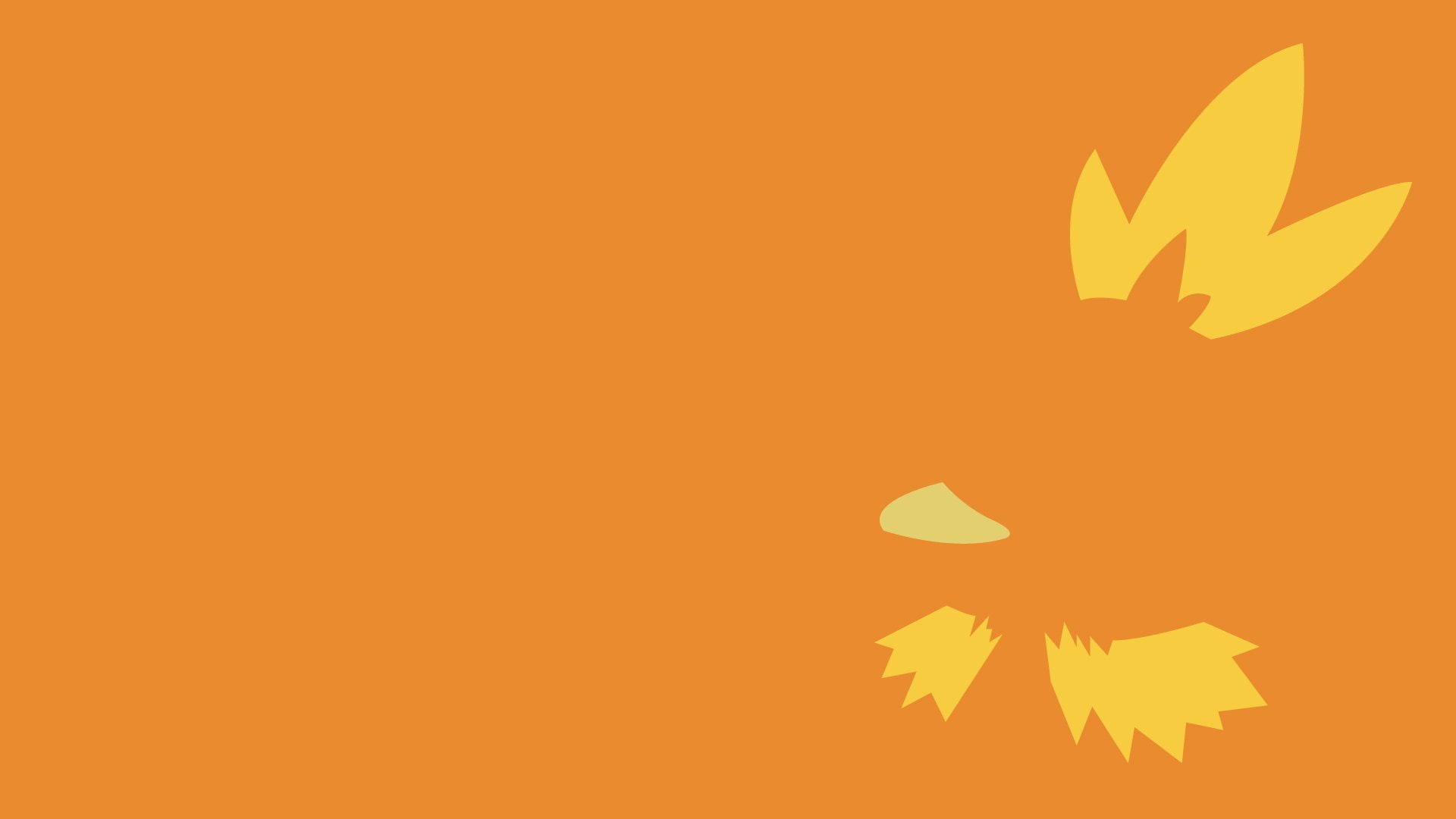 vertebrate, yellow, Pokémon, outdoors, animal themes, beauty in nature, leaf, animal wing, bird, sky, animal, orange color, plant part, copy space, Torchic (Pokemon), HD Wallpaper