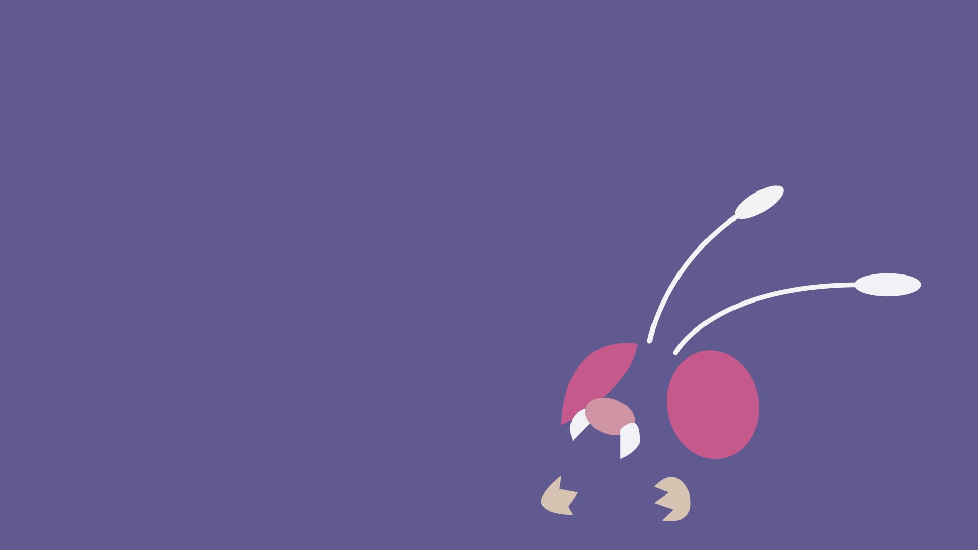 1080P, Venonat (Pokémon), Minimalist, Pokémon, HD Wallpaper