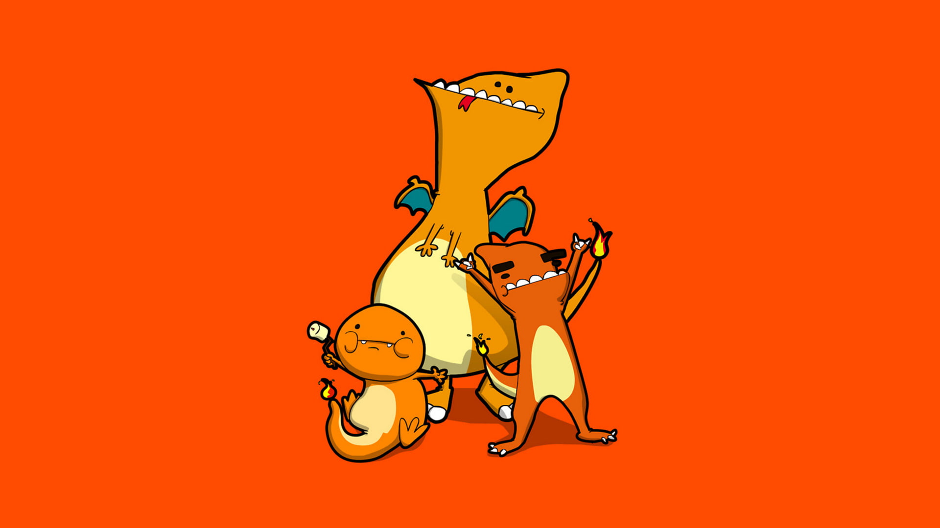 Pokémon, Charmander (Pokémon), Charmeleon (Pokémon), 1080P, Charizard (Pokémon), HD Wallpaper