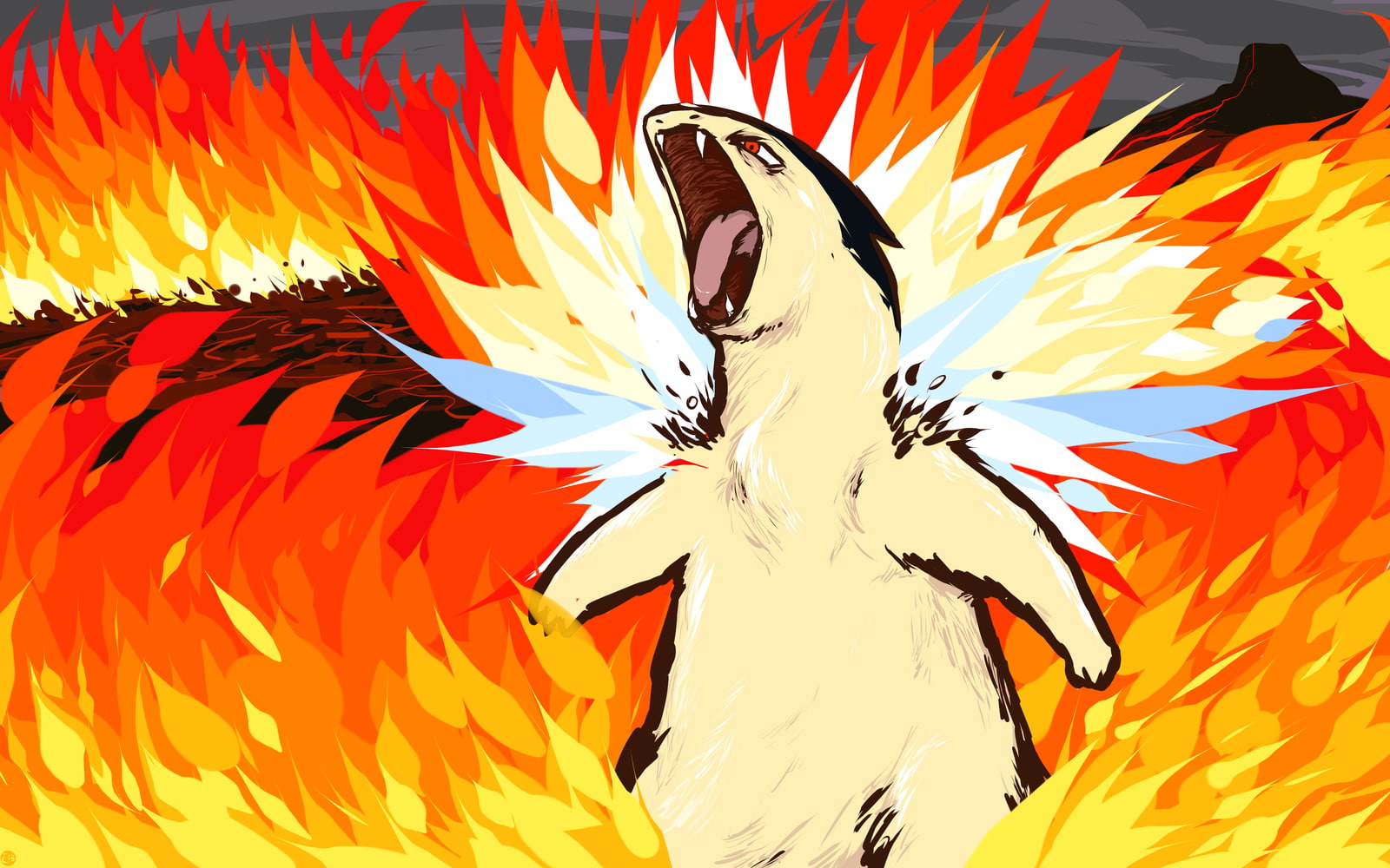 Pokémon, Typhlosion, ishmam, 720P, HD Wallpaper