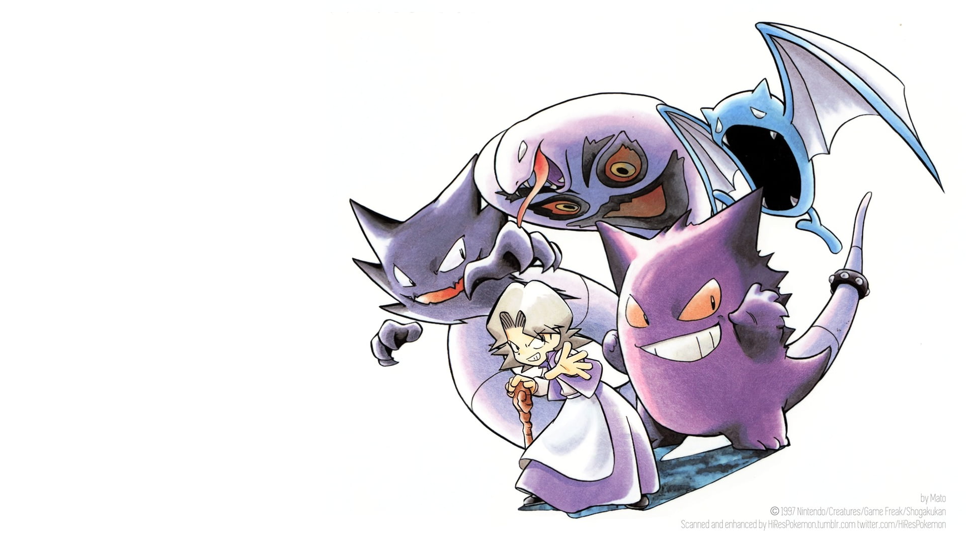 Gengar, Haunter, 1080P, Agatha, Pokémon, HD Wallpaper
