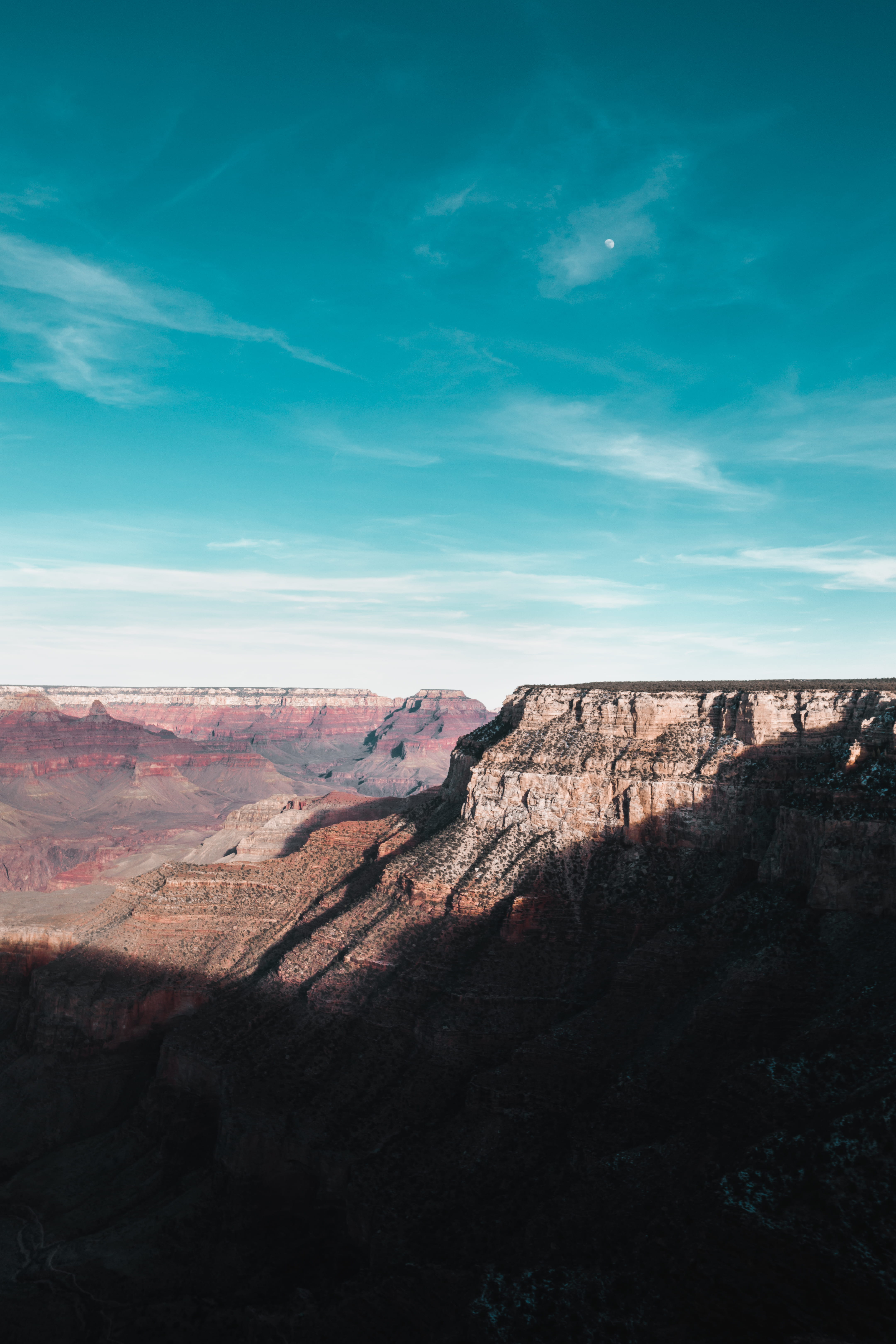 az, tranquil scene, tranquility, eroded, blue, nature, landscape, arizona, environment, grand, climate, phx, 5K, rock formation, scenics - nature, non-urban scene, Phone HD Wallpaper