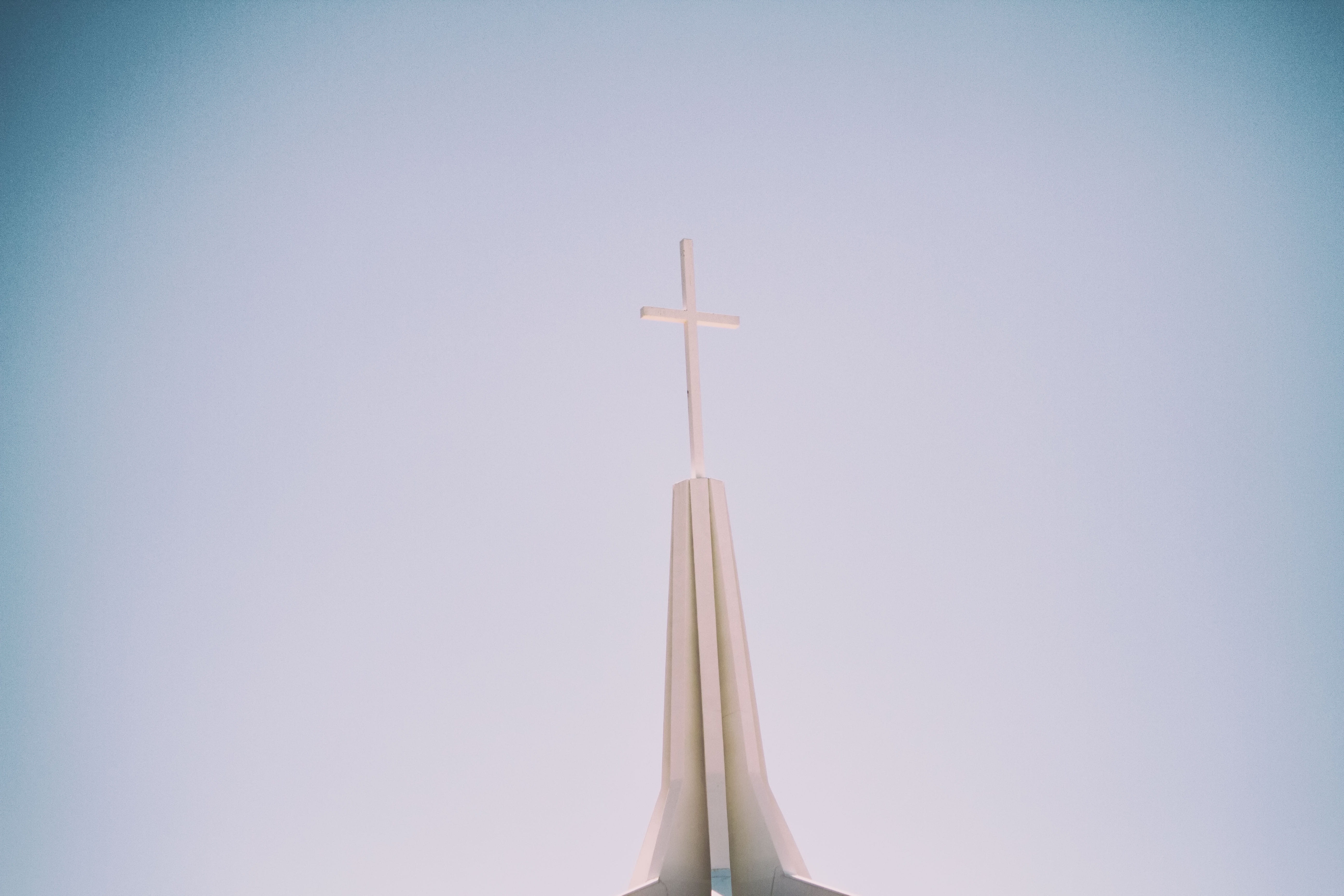 day, hanging, sky, single object, united states, no people, copy space, close-up, dream city church | phoenix, cross, religion, blue, clear sky, belief, HD Wallpaper