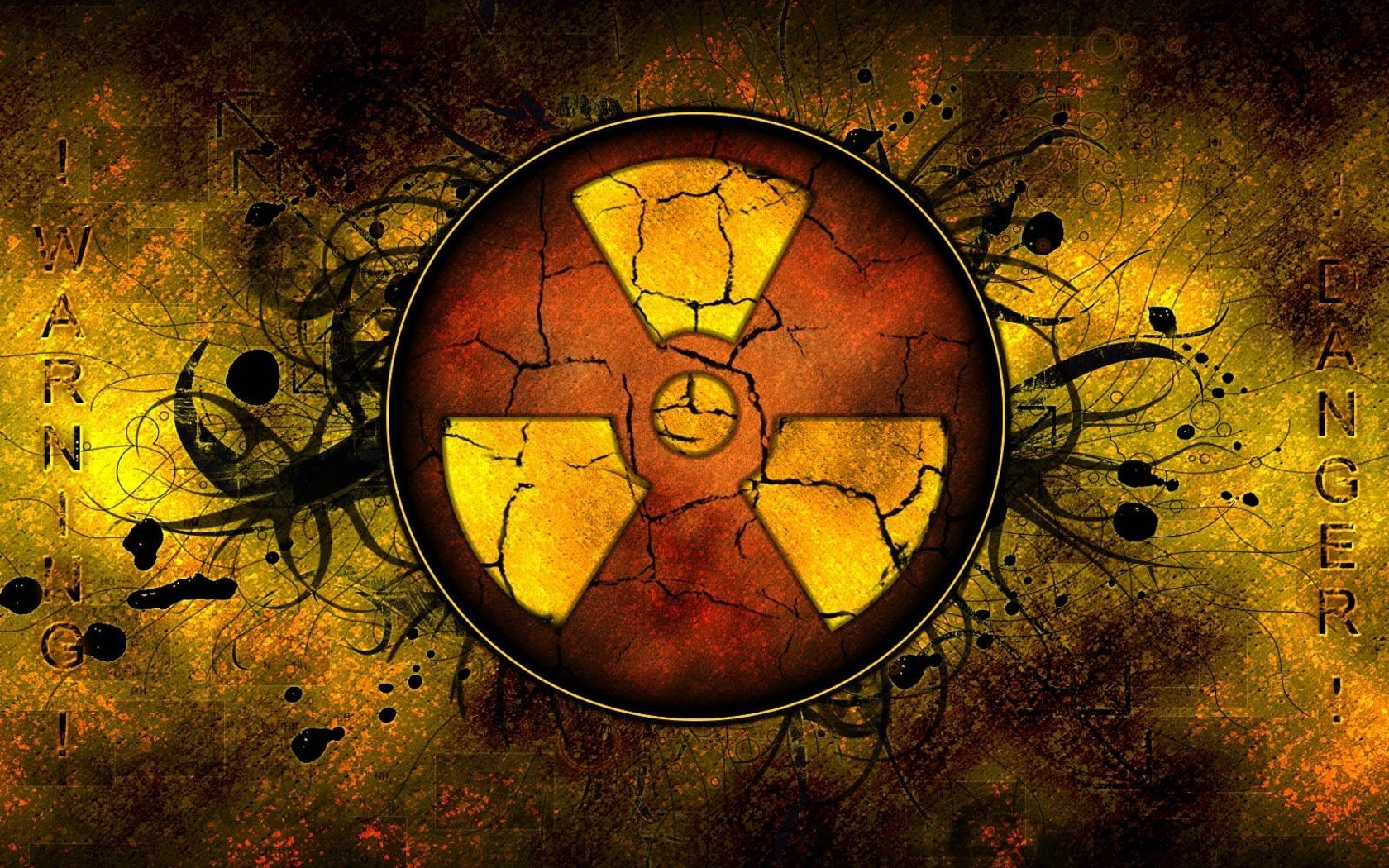 shape, weathered, no people, clock, time, 720P, signs, grunge, metal, damaged, Radioactive, rusty, Nuclear, number, circle, obsolete, wall - building feature, HD Wallpaper