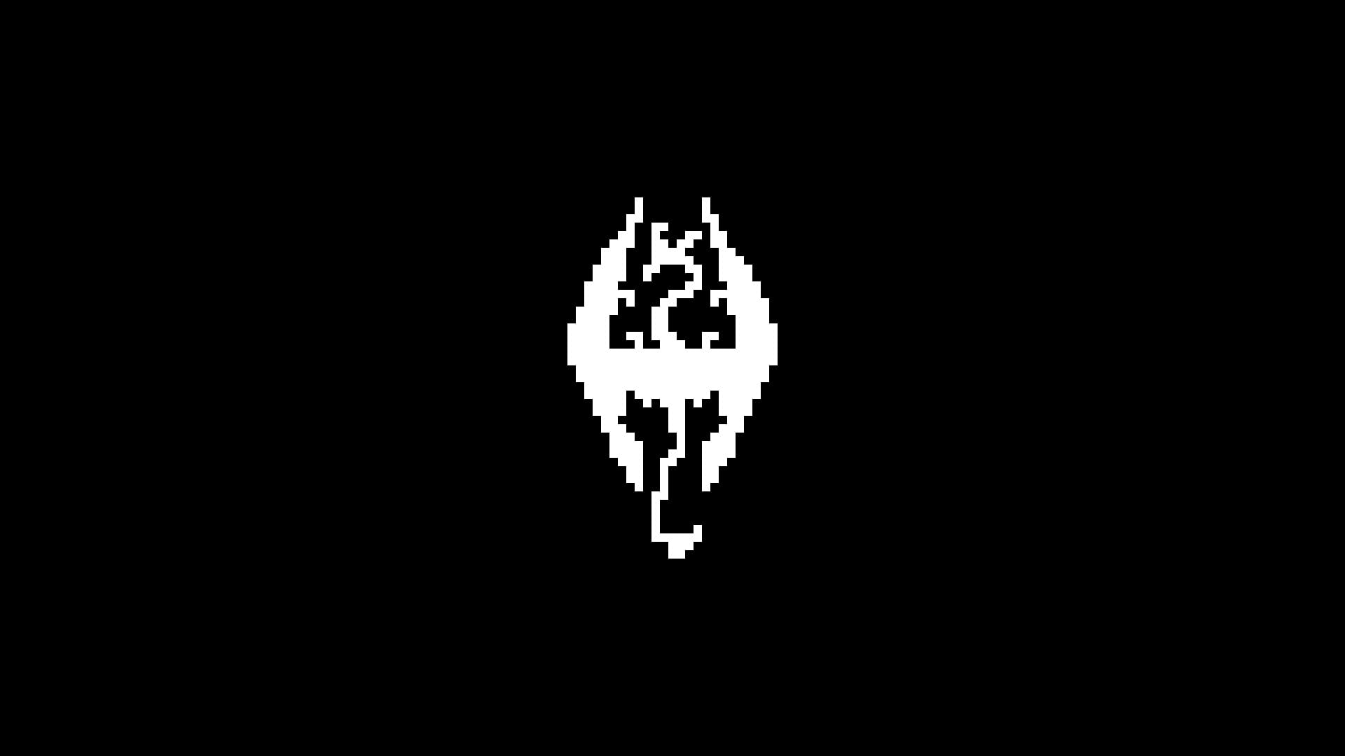 dark, pattern, The Elder Scrolls, copy space, sign, symbol, no people, pixel art, technology, indoors, studio shot, single object, communication, pixels, HD Wallpaper