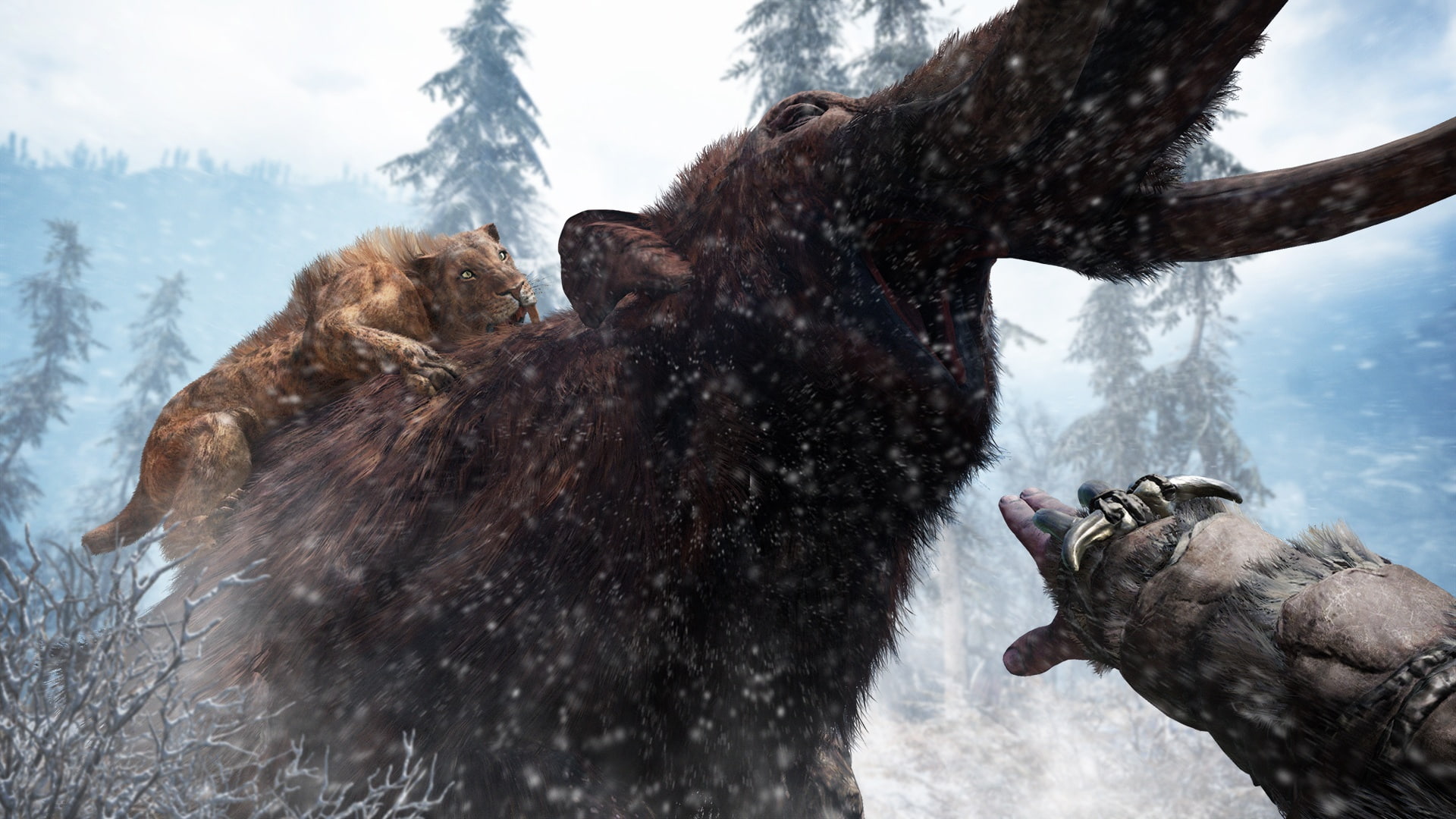1080P, Mammoth, Far Cry, Saber-Toothed Tiger, Far Cry Primal, HD Wallpaper