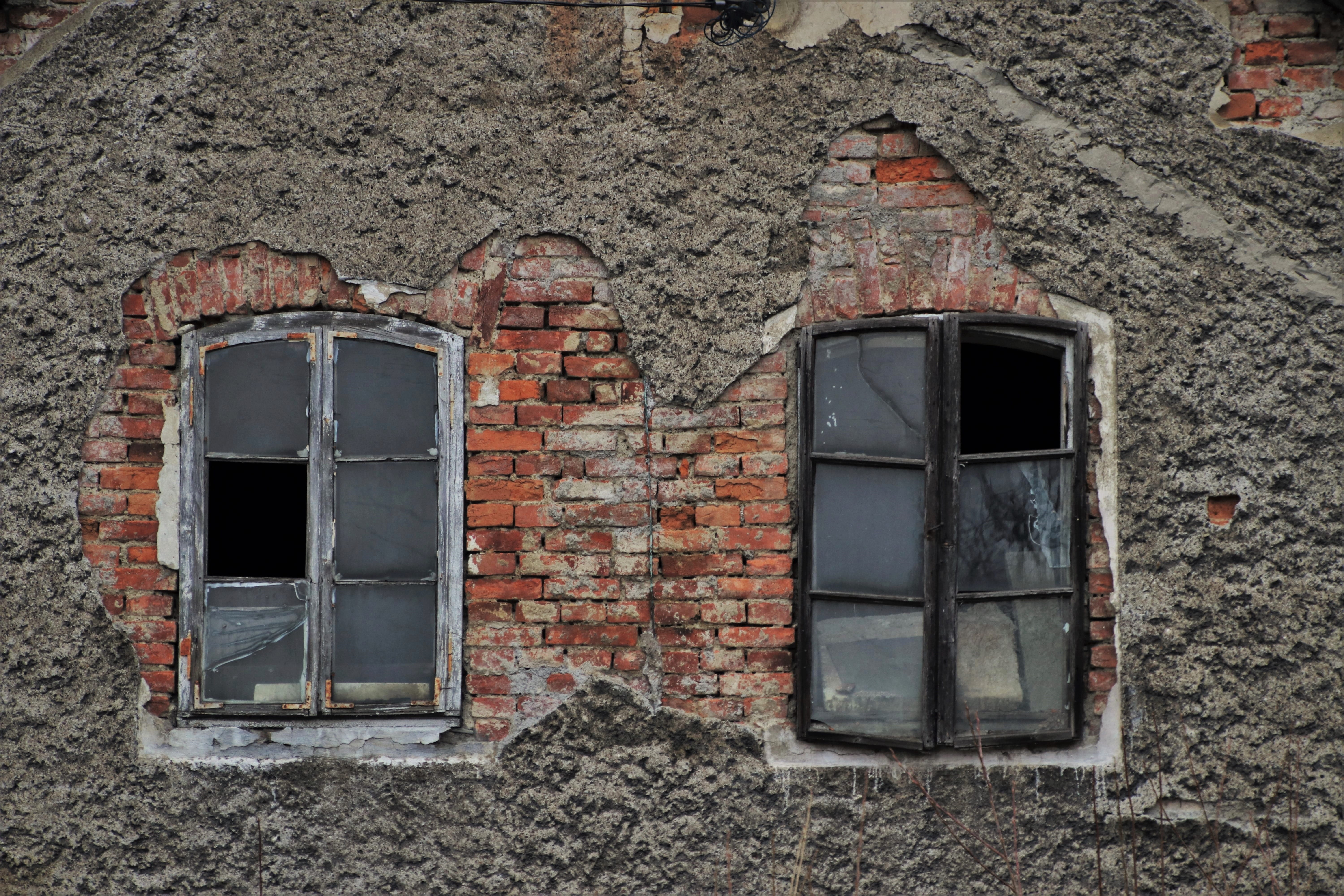 built structure, no people, bad condition, the distribution of, crash, transient, run-down, dreary, wall, architecture, façades, outdoors, window sill, HD Wallpaper