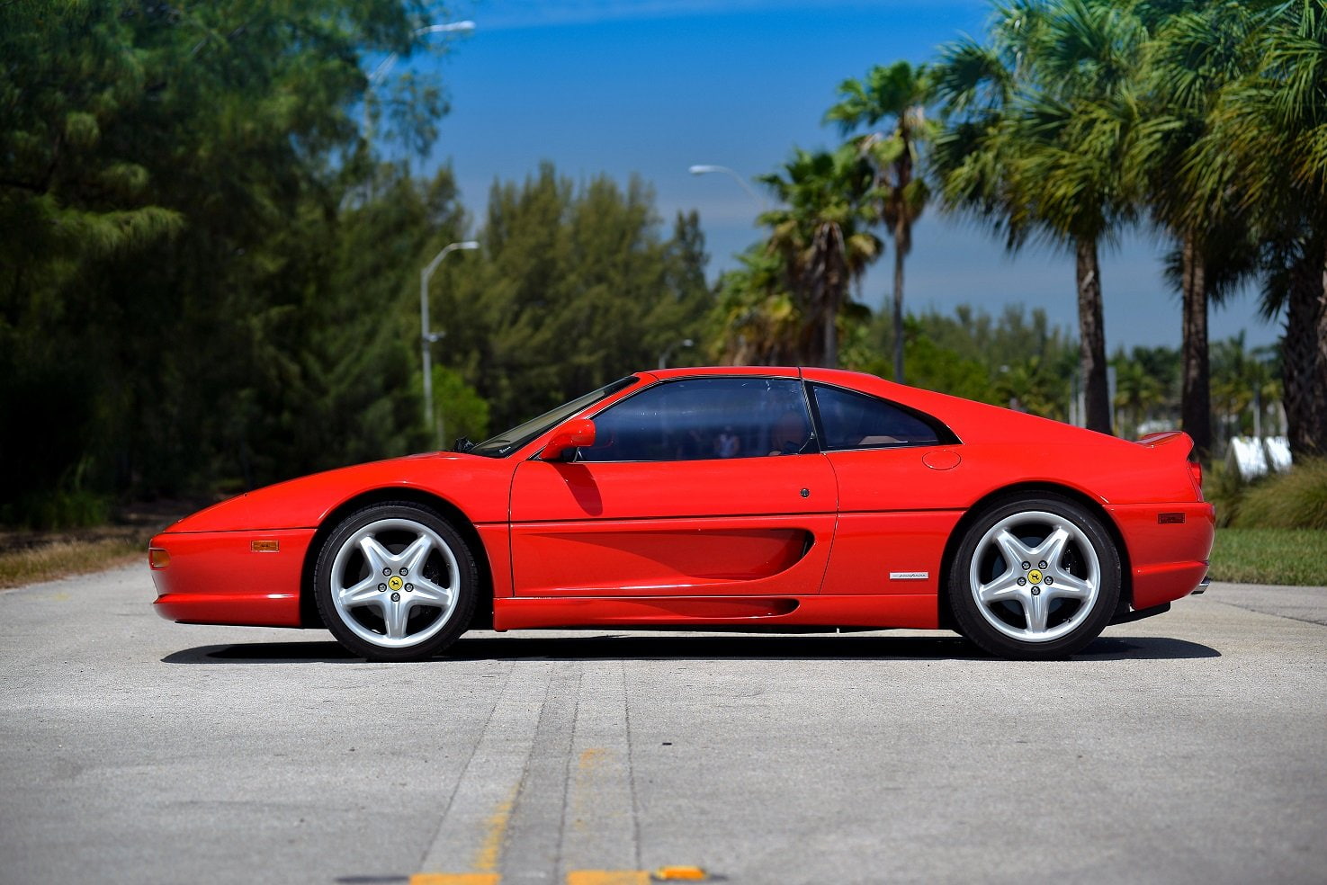 f355, 720P, red, 1994, 1999, ferrari, cars, gts, us-spec, HD Wallpaper