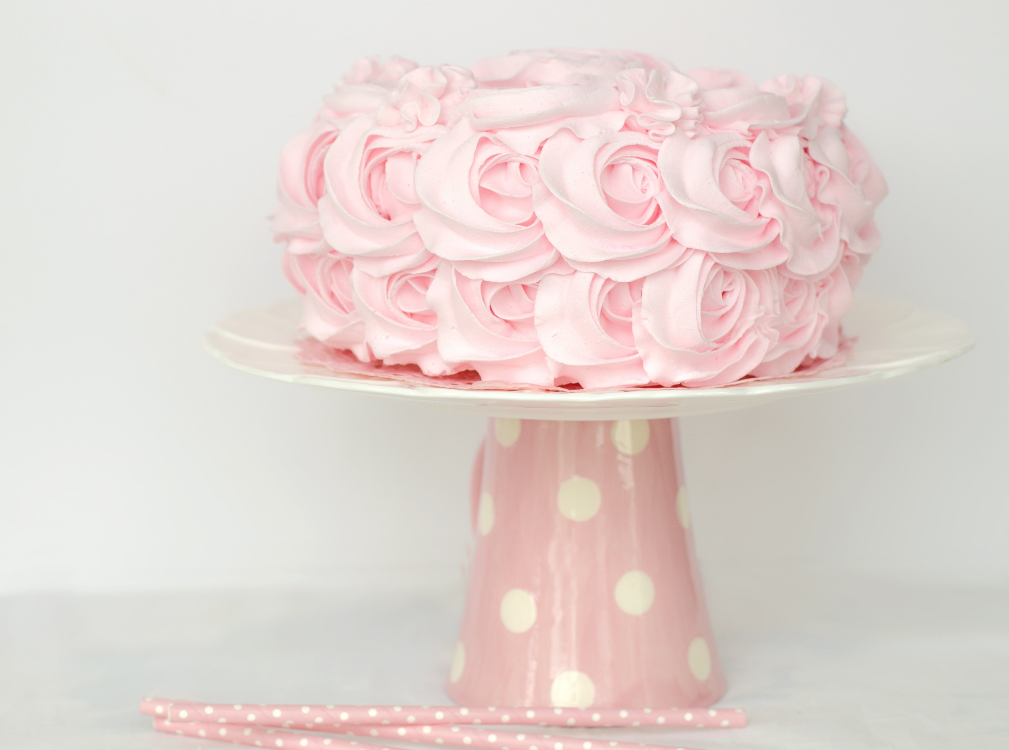 studio shot, flower head, Cute, rose, baking, Baked, indoors, PolkaDots, Fruits, nature, Sweet, sweet food, Food, Easter, pink color, Decorated, lightpink, HD Wallpaper