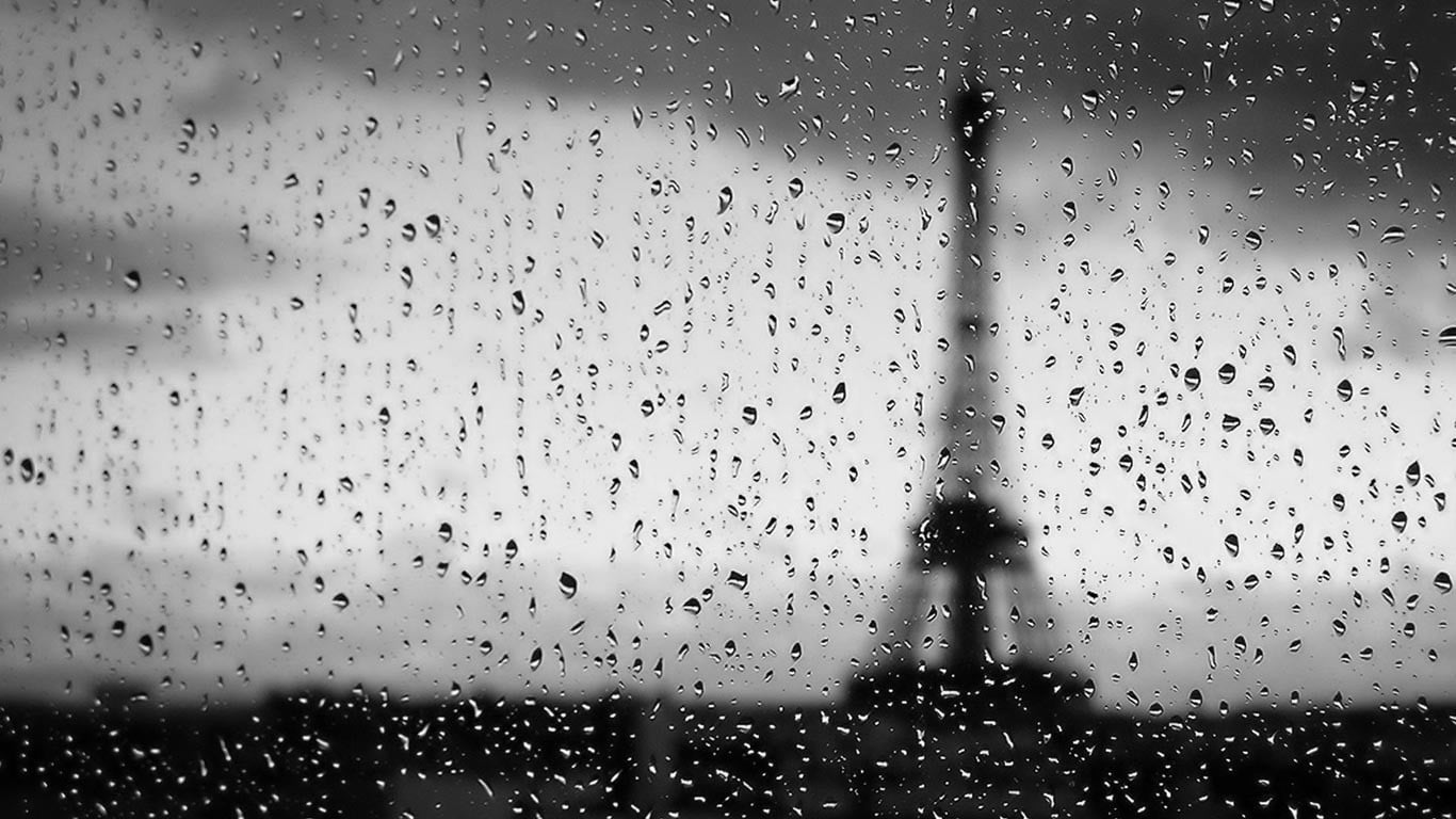 photography, raindrop, day, indoors, drop, no people, Paris, full frame, rainy season, silhouette, tower, sky, nature, rain, window, 720P, water on glass, HD Wallpaper