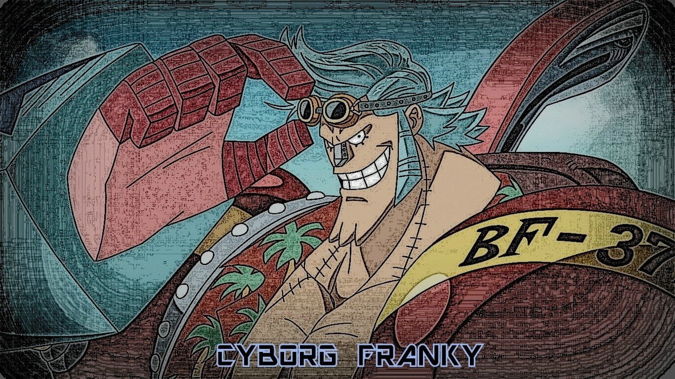 720P, One Piece, Anime, Franky (One Piece), HD Wallpaper