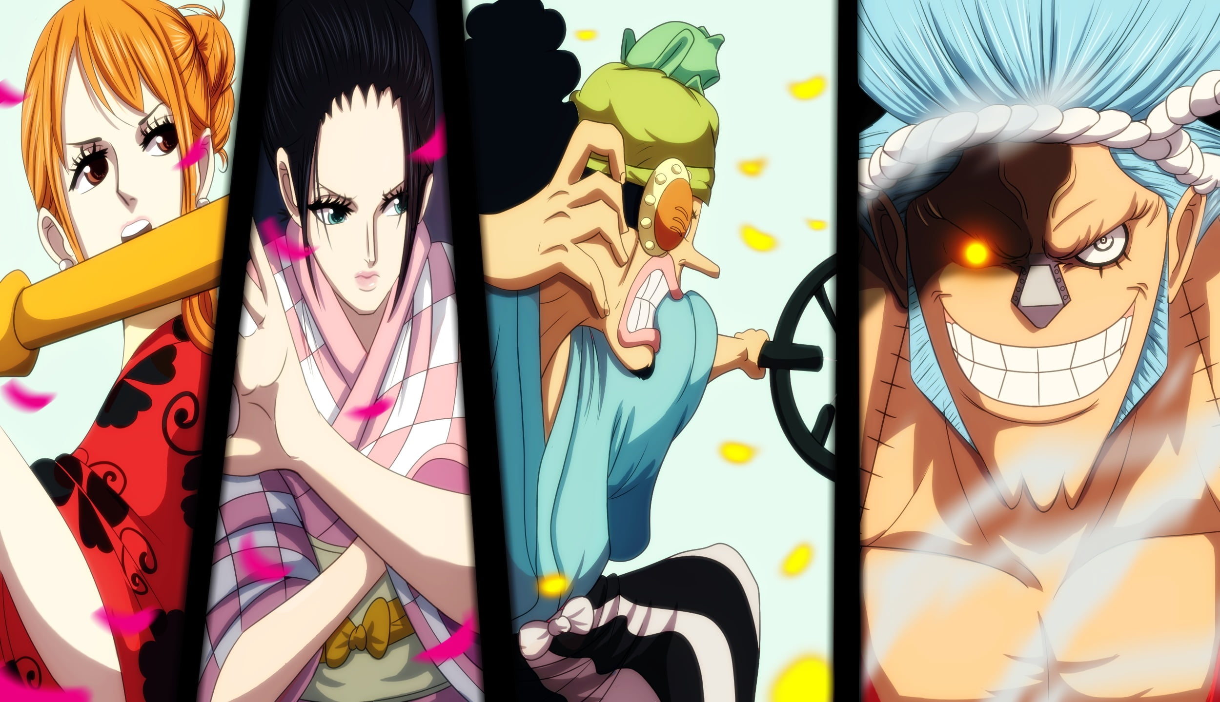 1080P, Usopp (One Piece), Franky (One Piece), Nico Robin, One Piece, Nami (One Piece), HD Wallpaper