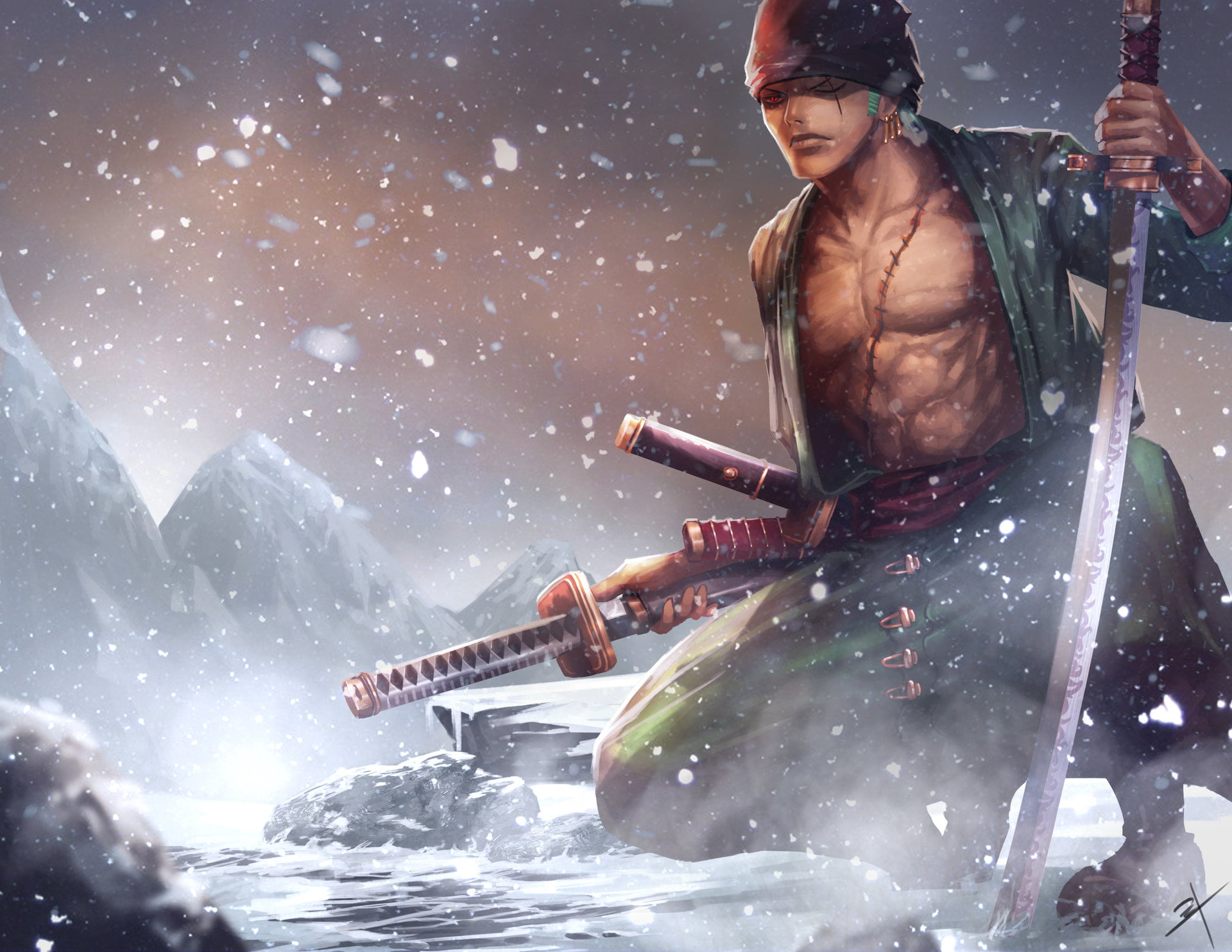 1080P, One Piece, Roronoa Zoro, HD Wallpaper