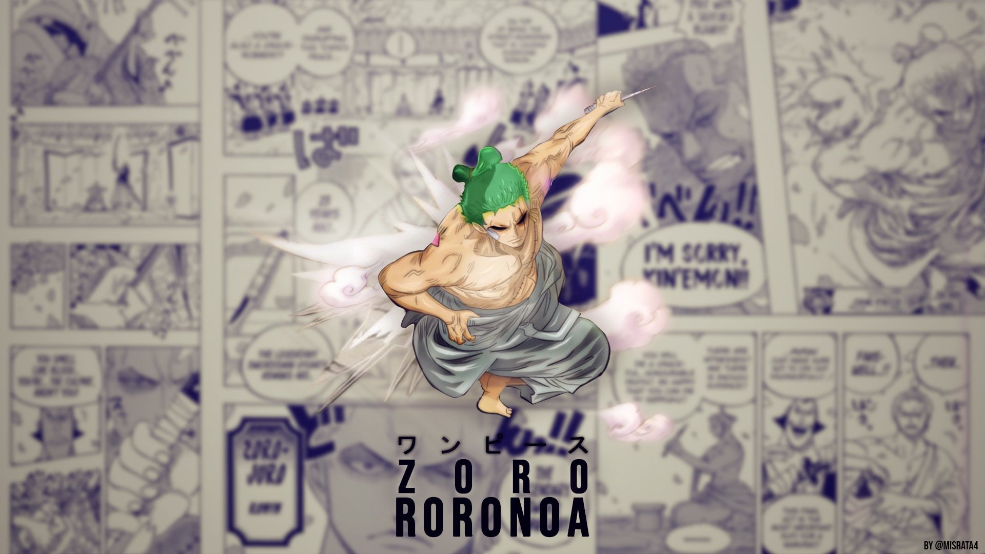 Zoro Roronoa, One Piece, 1080P, Anime, HD Wallpaper