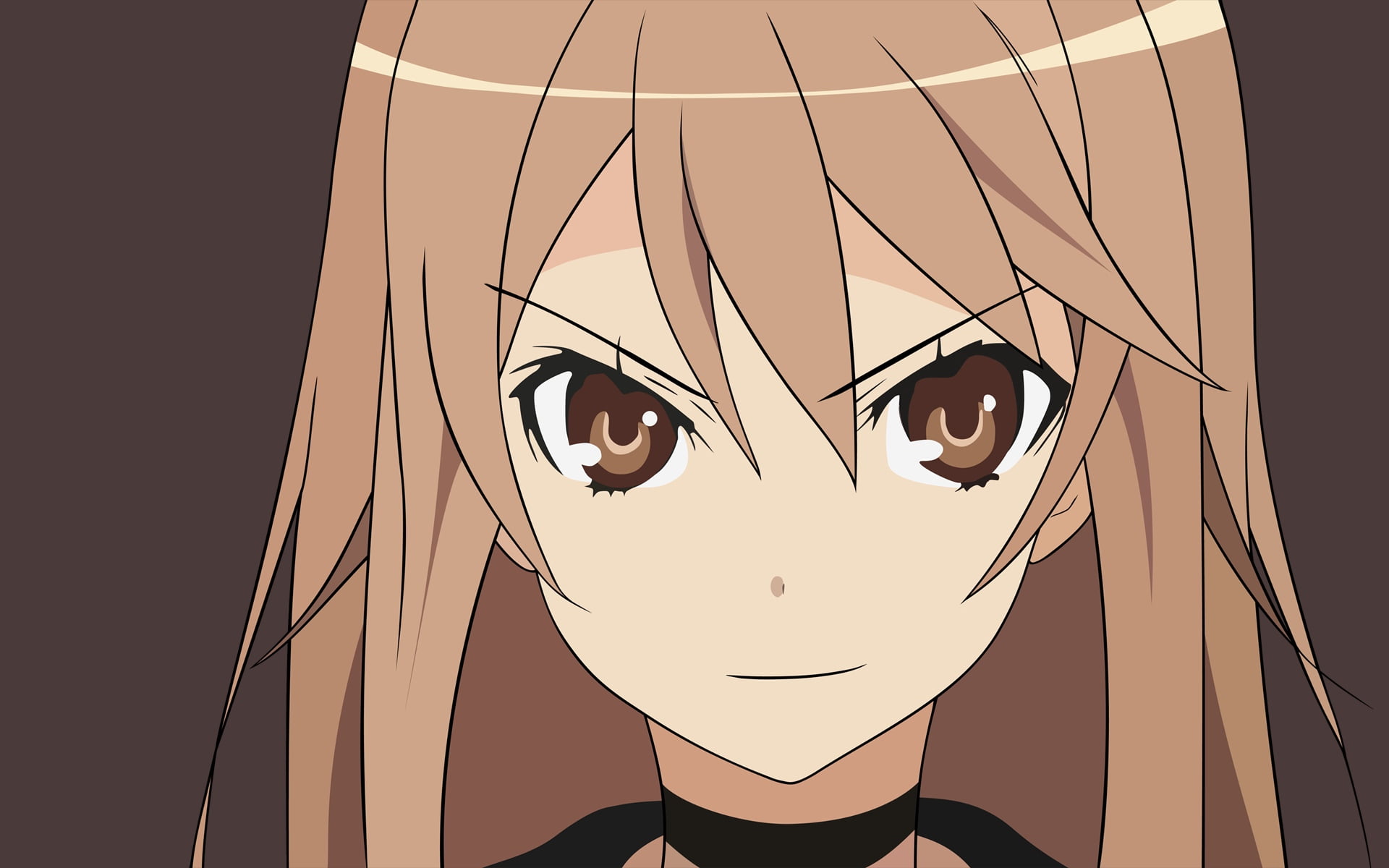 human representation, human Eye, adult, cartoon, bangs, ookami ryouko, black Color, illustration, portrait, smiling, design, beautiful, headshot, girl, HD Wallpaper