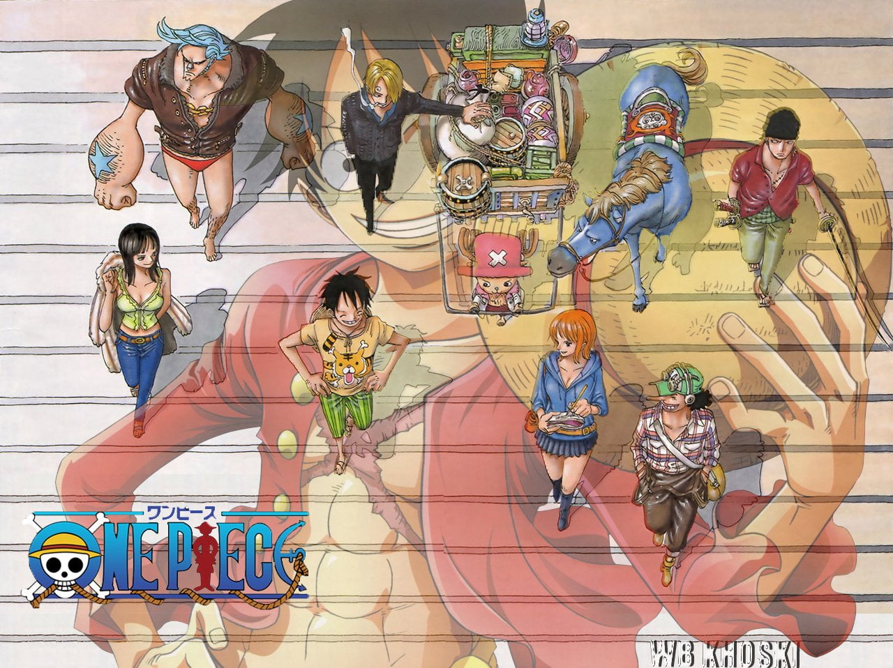 men, representation, full length, adult, Usopp (One Piece), group of people, people, Anime, women, leisure activity, Sanji (One Piece), Franky (One Piece), HD Wallpaper
