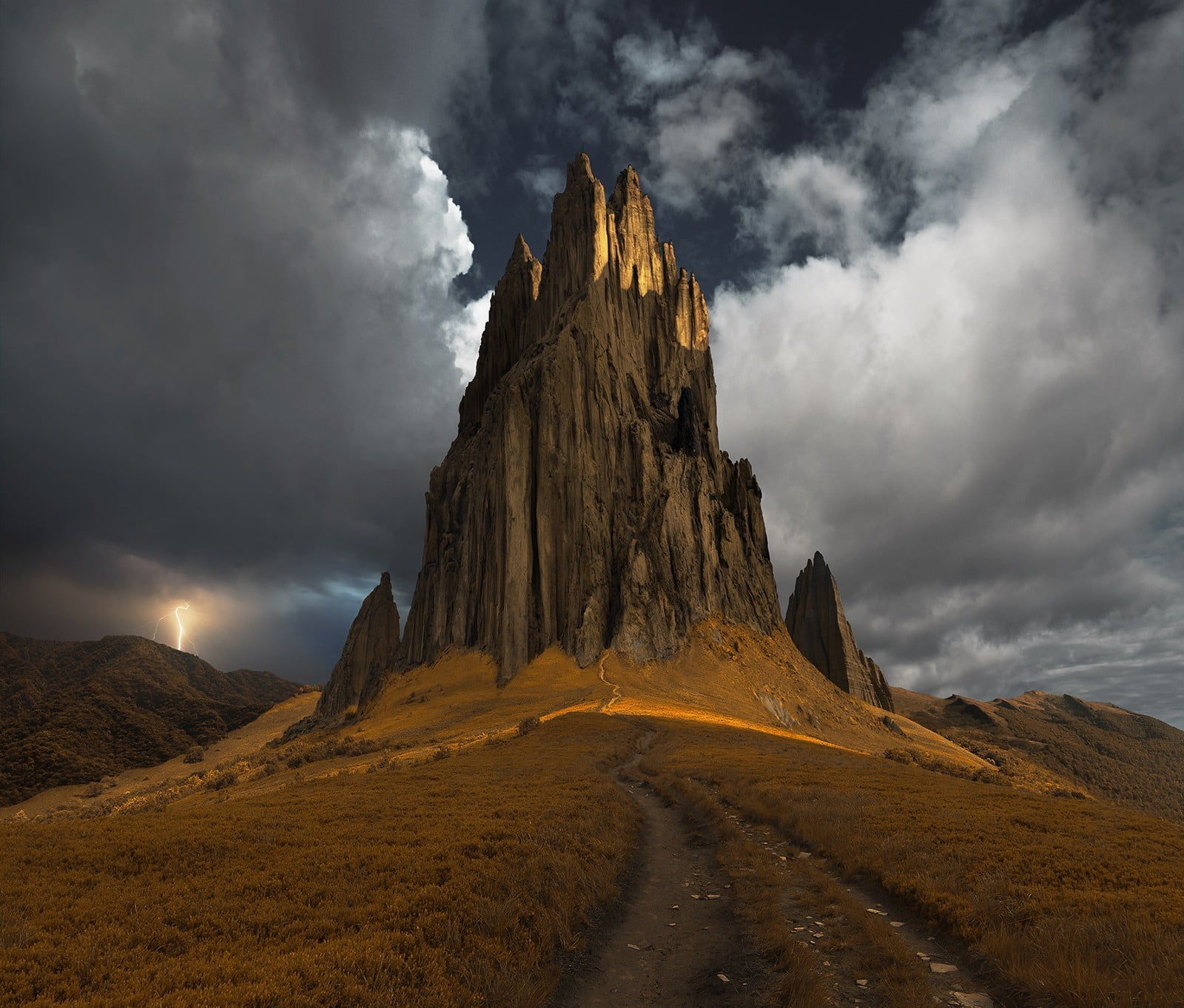 rock - object, rock formation, rock, 720P, tranquil scene, travel destinations, eroded, outdoors, landscape, scenics - nature, sunlight, mountains, storm, HD Wallpaper