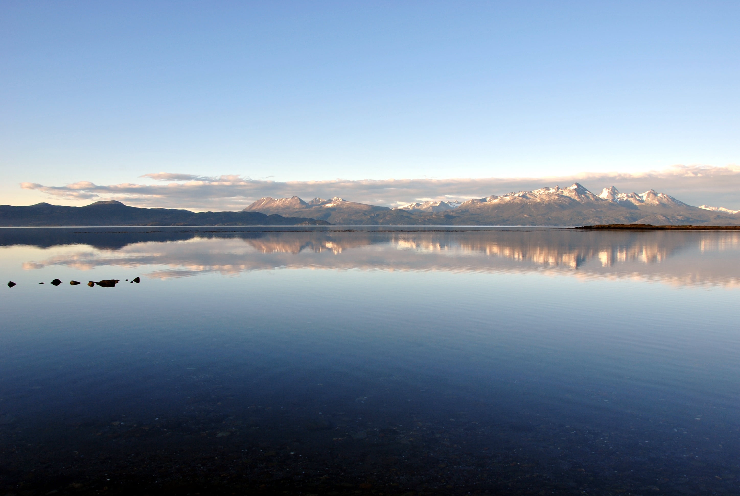 no people, lagoon, sky, winter, lake, waterfront, mountain range, nature, mountain, beauty in nature, reflection, landscape, tranquility, water, body, scenics - nature, HD Wallpaper