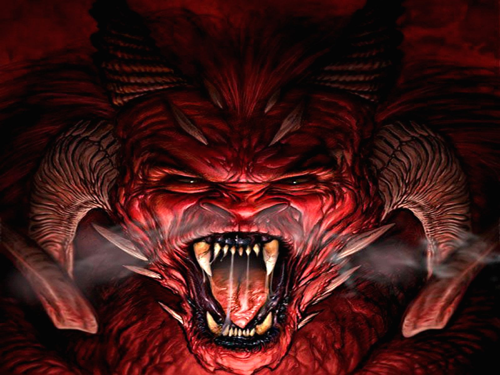 mouth, animal body part, studio shot, furious, one animal, halloween, illustration, spooky, red, black Color, 720P, wildlife, evil, power, demon - fictional character, HD Wallpaper
