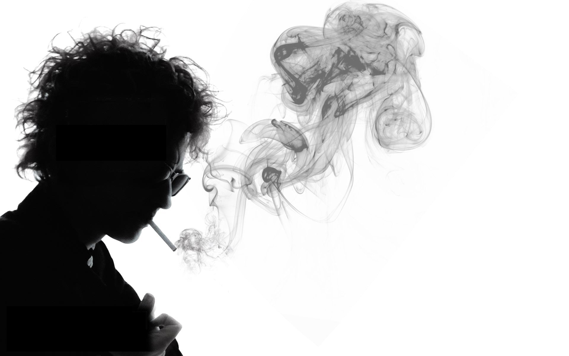 dylan, smoking, grayscale, 1080P, bob, musicians, HD Wallpaper
